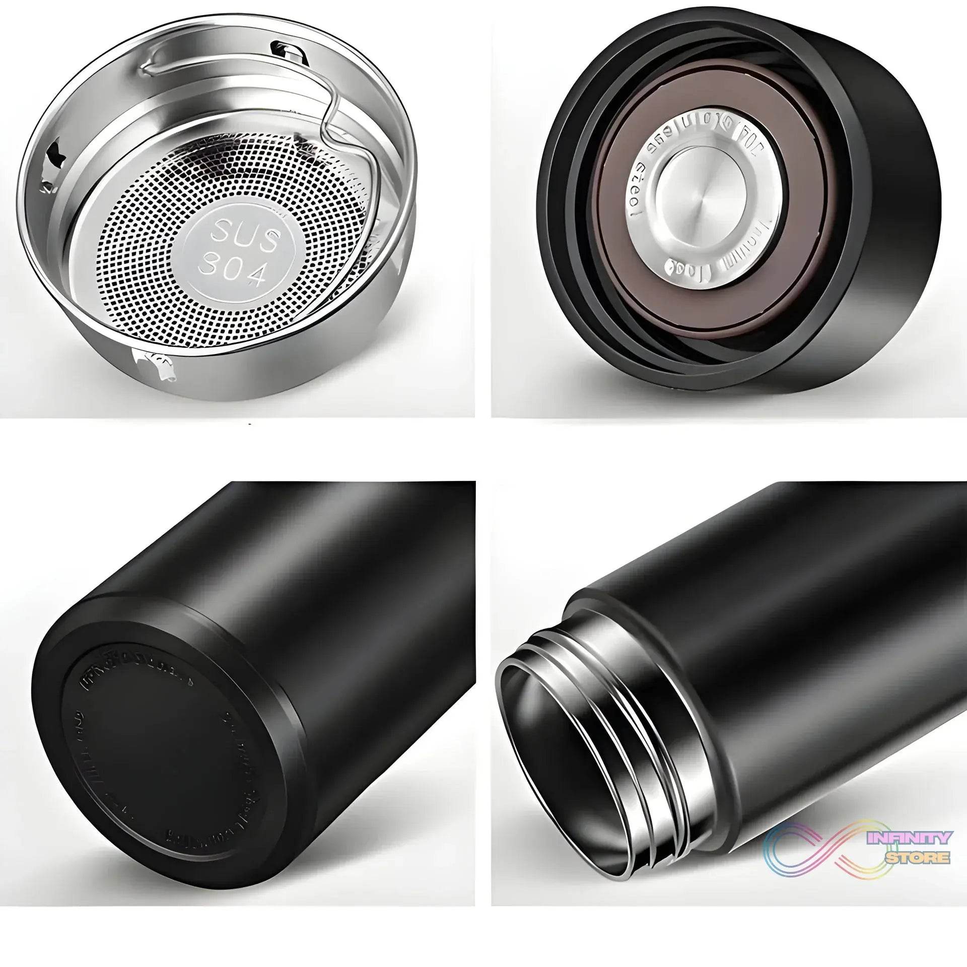 0726 Smart Vacuum Insulated Water Bottle with LED Temperature Display (1 Pc / Multicolor) - infinityexculsivestore.com