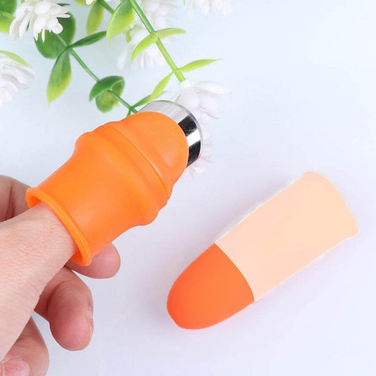 1 Pair V Thumb Cutter with Box used in all kinds of household and official kitchen purposes for peeling and cutting of various types of vegetables and fruits etc. - infinityexculsivestore.com