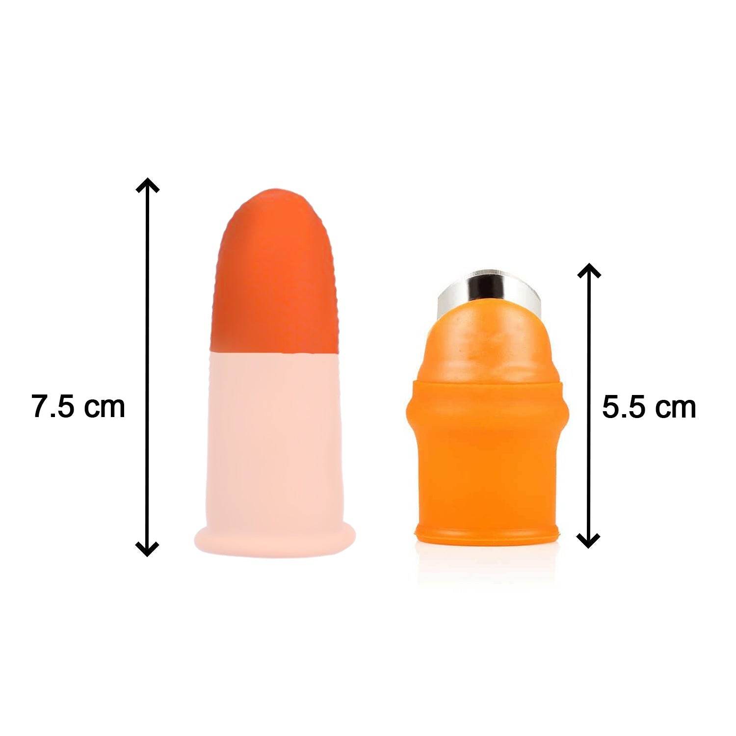1 Pair V Thumb Cutter with Box used in all kinds of household and official kitchen purposes for peeling and cutting of various types of vegetables and fruits etc. - infinityexculsivestore.com