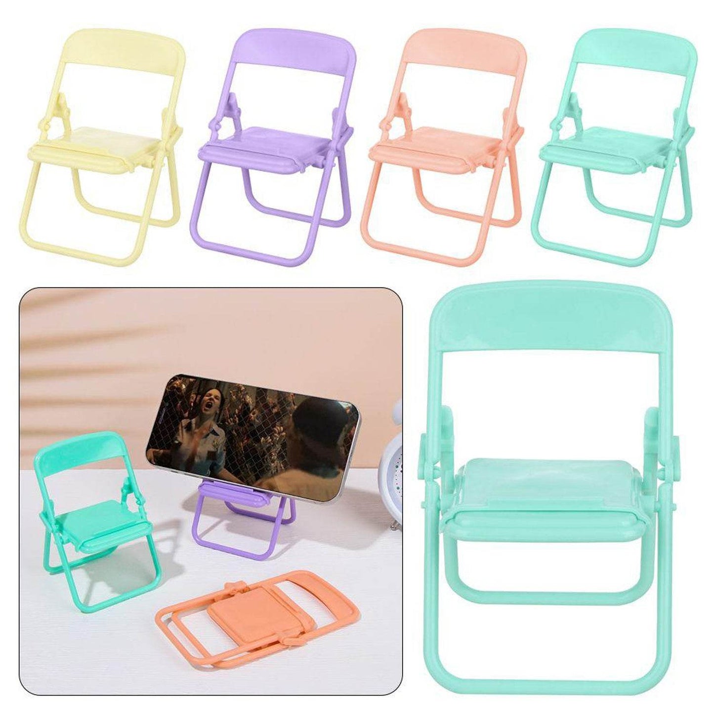 1 Pc Chair Mobile Stand used in all kinds of household and official purposes as a stand and holder for mobiles and smartphones etc. - infinityexculsivestore.com