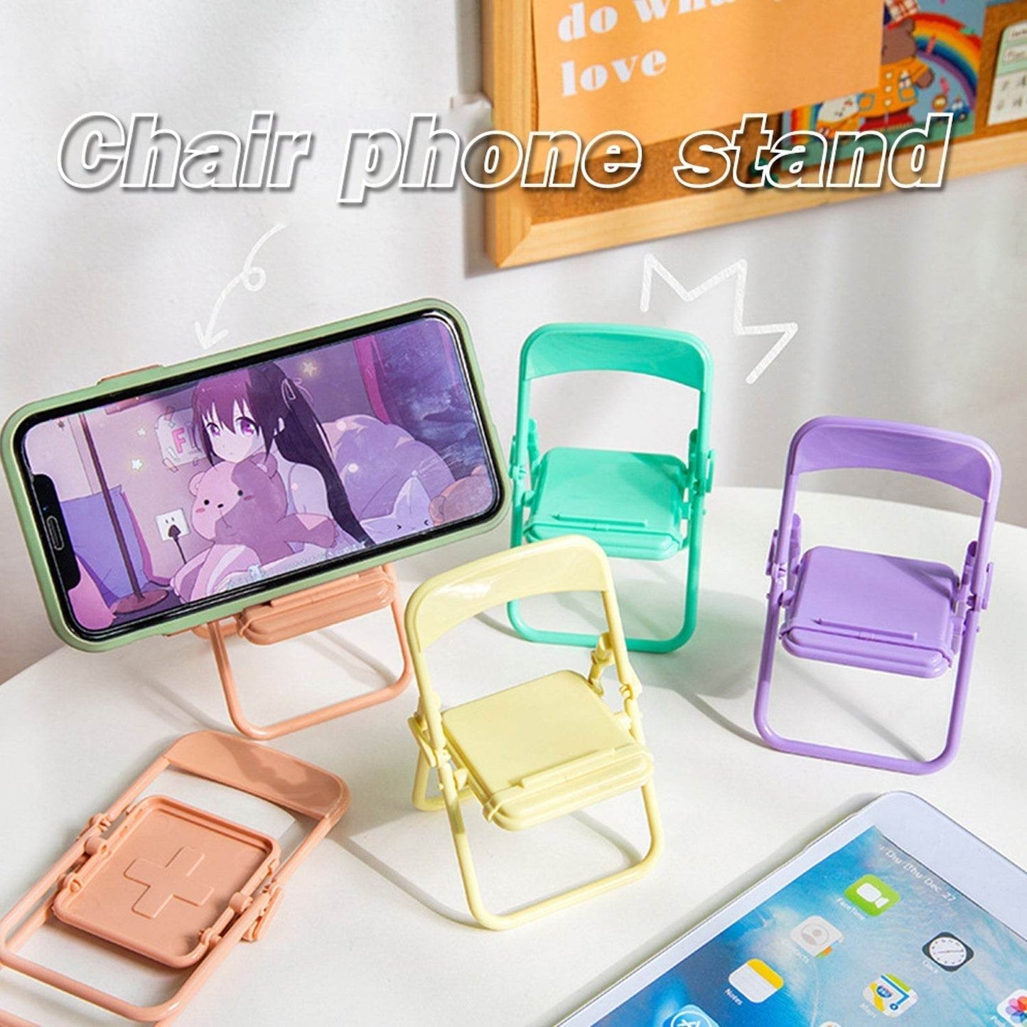 1 Pc Chair Mobile Stand used in all kinds of household and official purposes as a stand and holder for mobiles and smartphones etc. - infinityexculsivestore.com