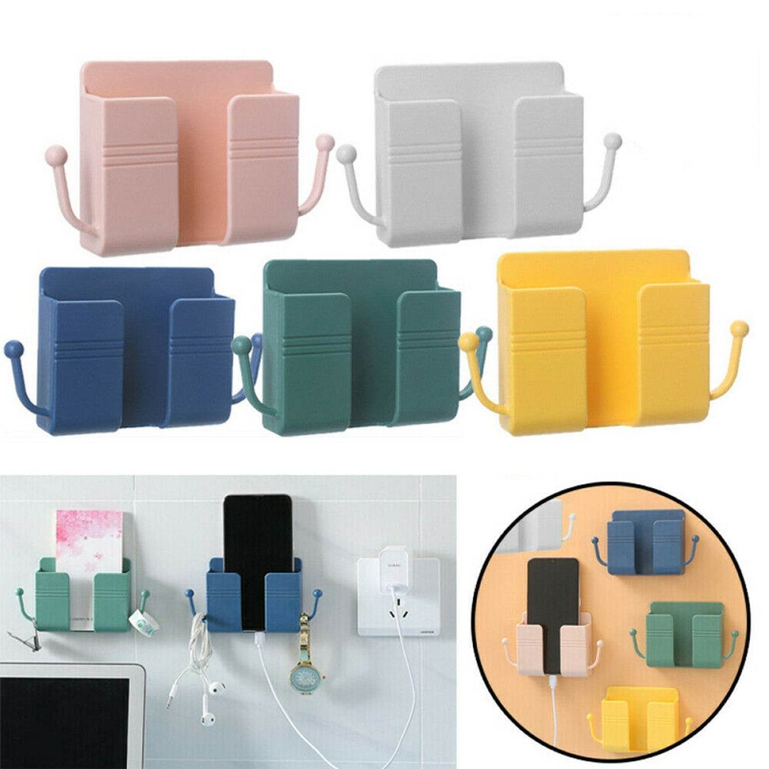 1 Pc Wallmount Mobile Stand With Hook Design used in all kinds of places including household and many more as a hanging support for and stuffs purposes. - infinityexculsivestore.com