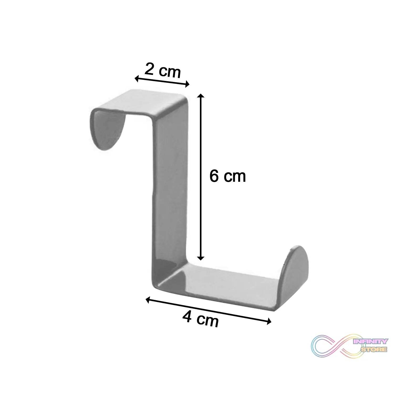 1 Pc Z Shape Door Over Hook used widely in all kinds of household for hanging of cloths and fabric items etc. - infinityexculsivestore.com