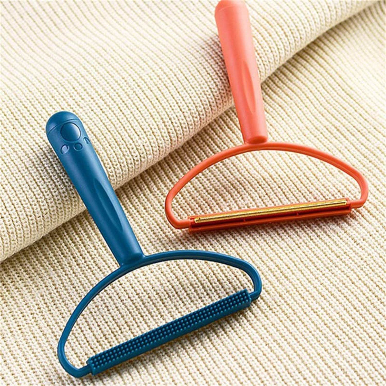 2in1 Portable Lint Remover at Home Use | Use for Removing Lint Dust in Furniture and Wool Clothes Sweater Carpet | Woolen Fabrics Brush Sticky Lint Roller with Long Handle (1 Pc) - infinityexculsivestore.com