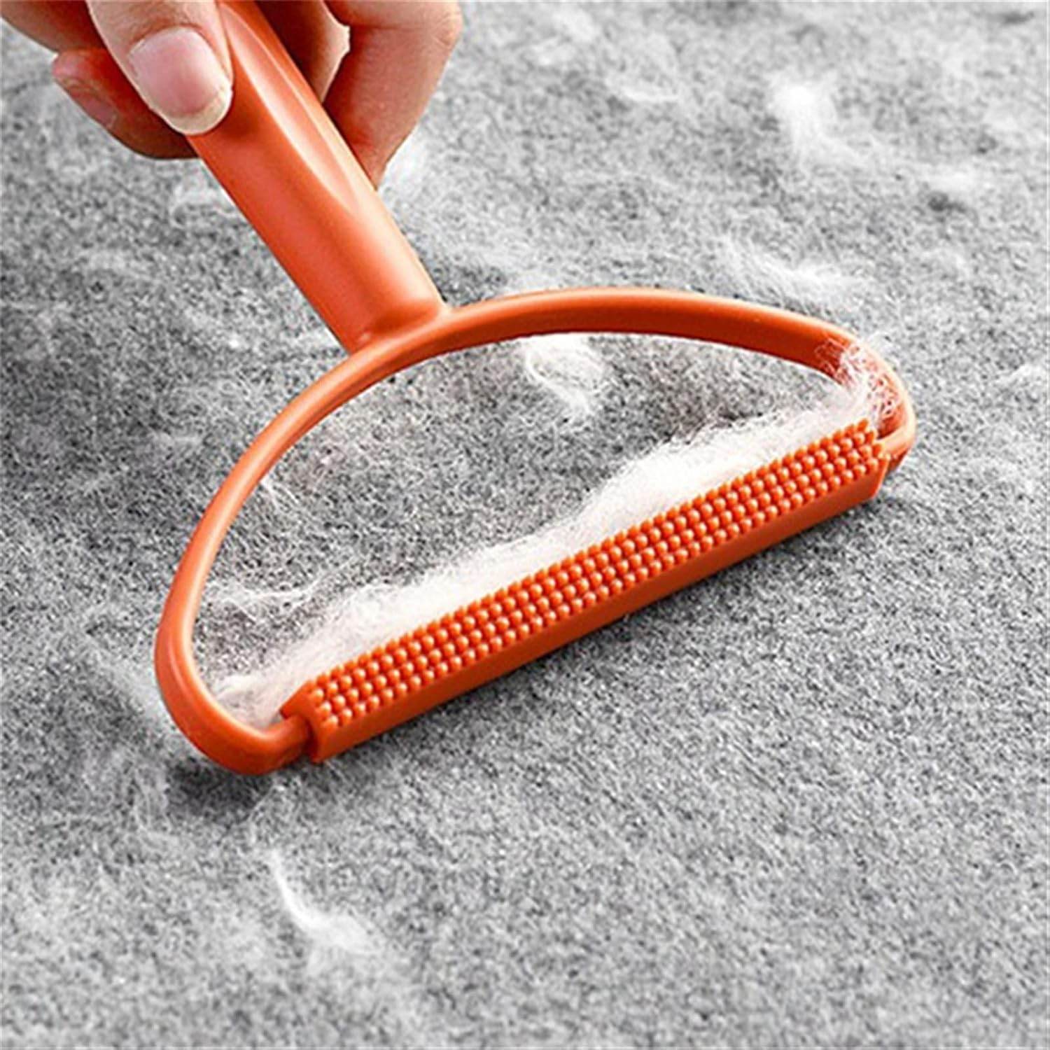 2in1 Portable Lint Remover at Home Use | Use for Removing Lint Dust in Furniture and Wool Clothes Sweater Carpet | Woolen Fabrics Brush Sticky Lint Roller with Long Handle (1 Pc) - infinityexculsivestore.com