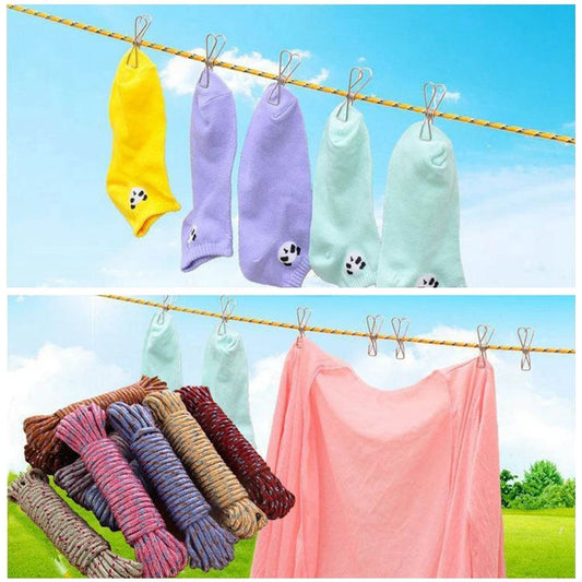 10 Meter Heavy Duty Laundry Drying Clothesline Rope Portable Travel Nylon Cord Sturdy Clothes Line for Outdoor, Camping, Indoor, Crafting, Art Projects - infinityexculsivestore.com
