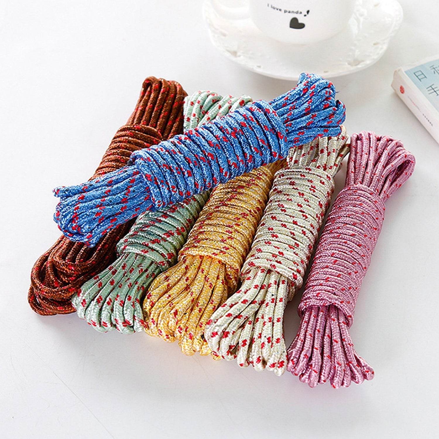 10 Meter Heavy Duty Laundry Drying Clothesline Rope Portable Travel Nylon Cord Sturdy Clothes Line for Outdoor, Camping, Indoor, Crafting, Art Projects - infinityexculsivestore.com
