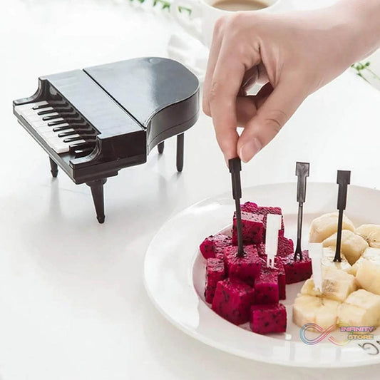 10 Pc Piano Fruit Forks: Fun & Functional for Snacks (Set) - infinityexculsivestore.com