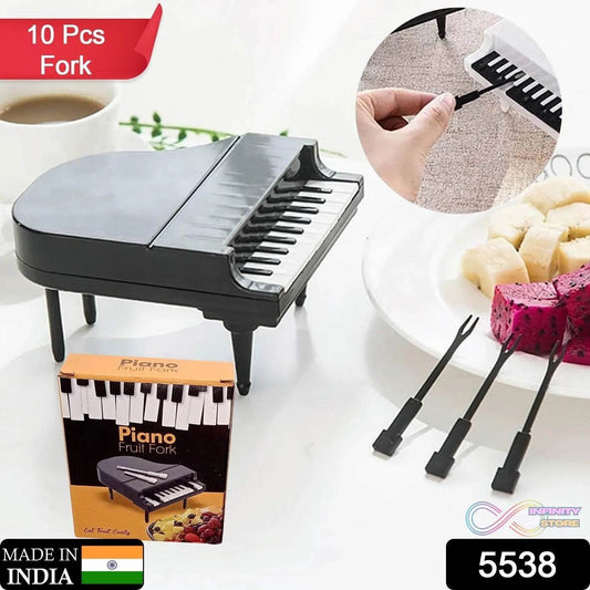 10 Pc Piano Fruit Forks: Fun & Functional for Snacks (Set) - infinityexculsivestore.com