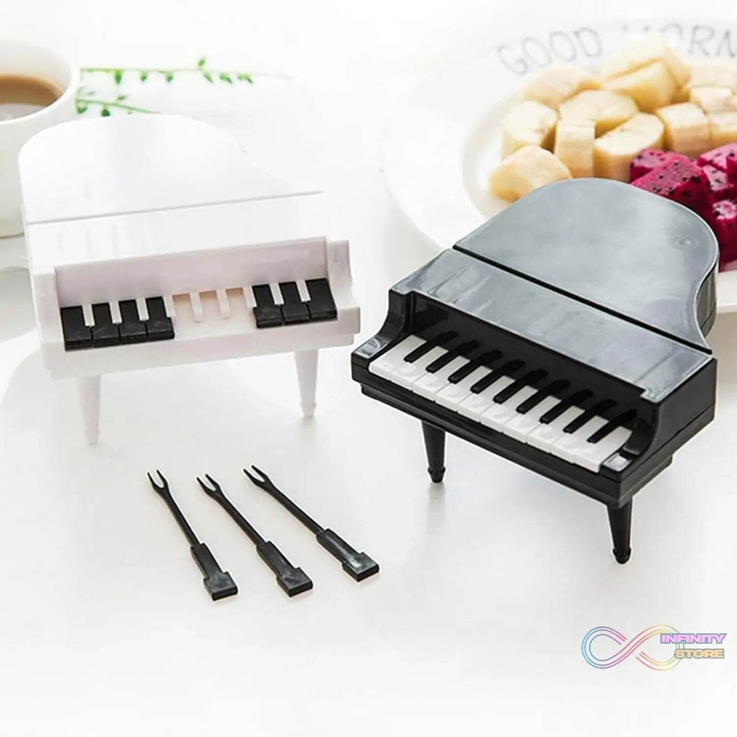 10 Pc Piano Fruit Forks: Fun & Functional for Snacks (Set) - infinityexculsivestore.com