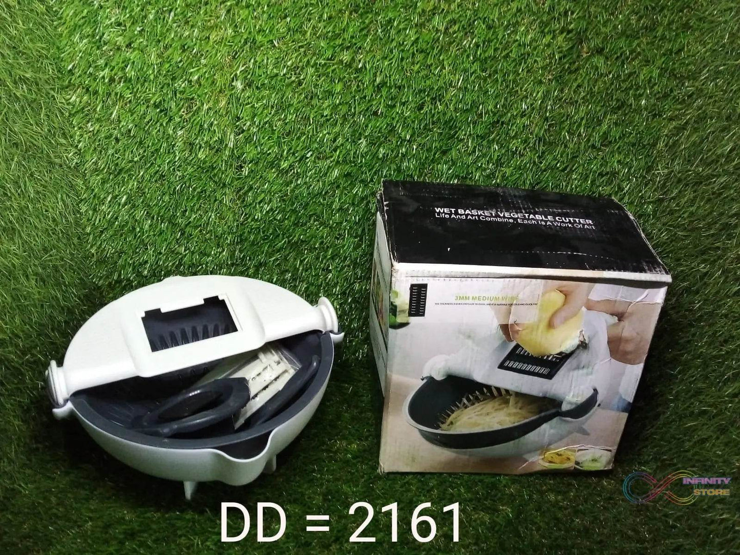 10 in 1 Multifunctional Vegetable Fruits Cutter / Slicer Shredder with Rotating Drain Basket - infinityexculsivestore.com
