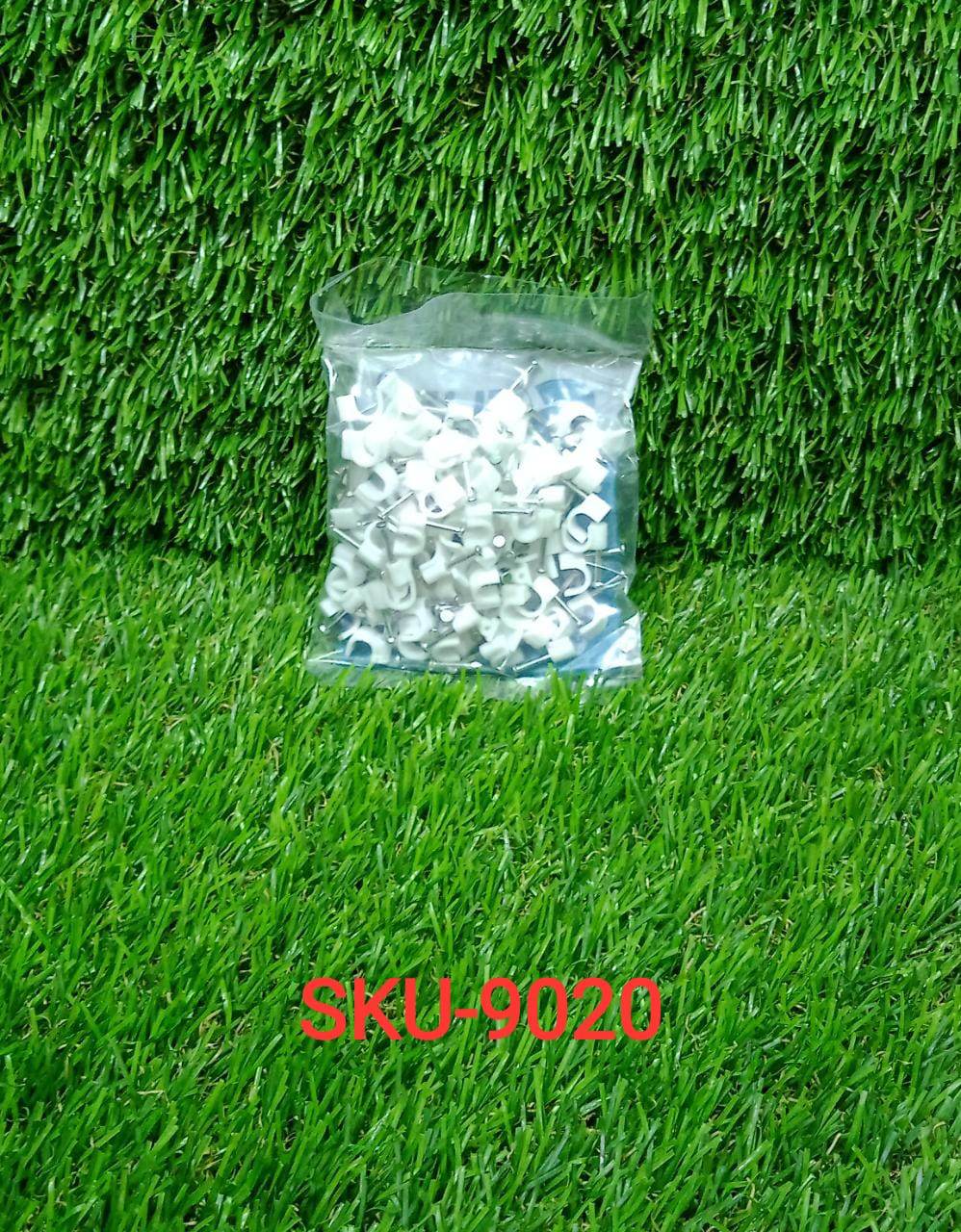 100 Pc 6 MM Cable Clip used in all kinds of wires to make them stuck and holded in walls etc. - infinityexculsivestore.com