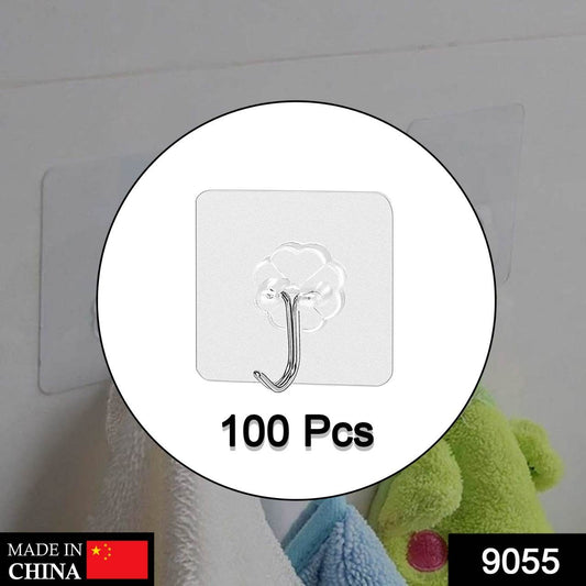 100PC MULTIPURPOSE STRONG SMALL STAINLESS STEEL ADHESIVE WALL HOOKS - infinityexculsivestore.com