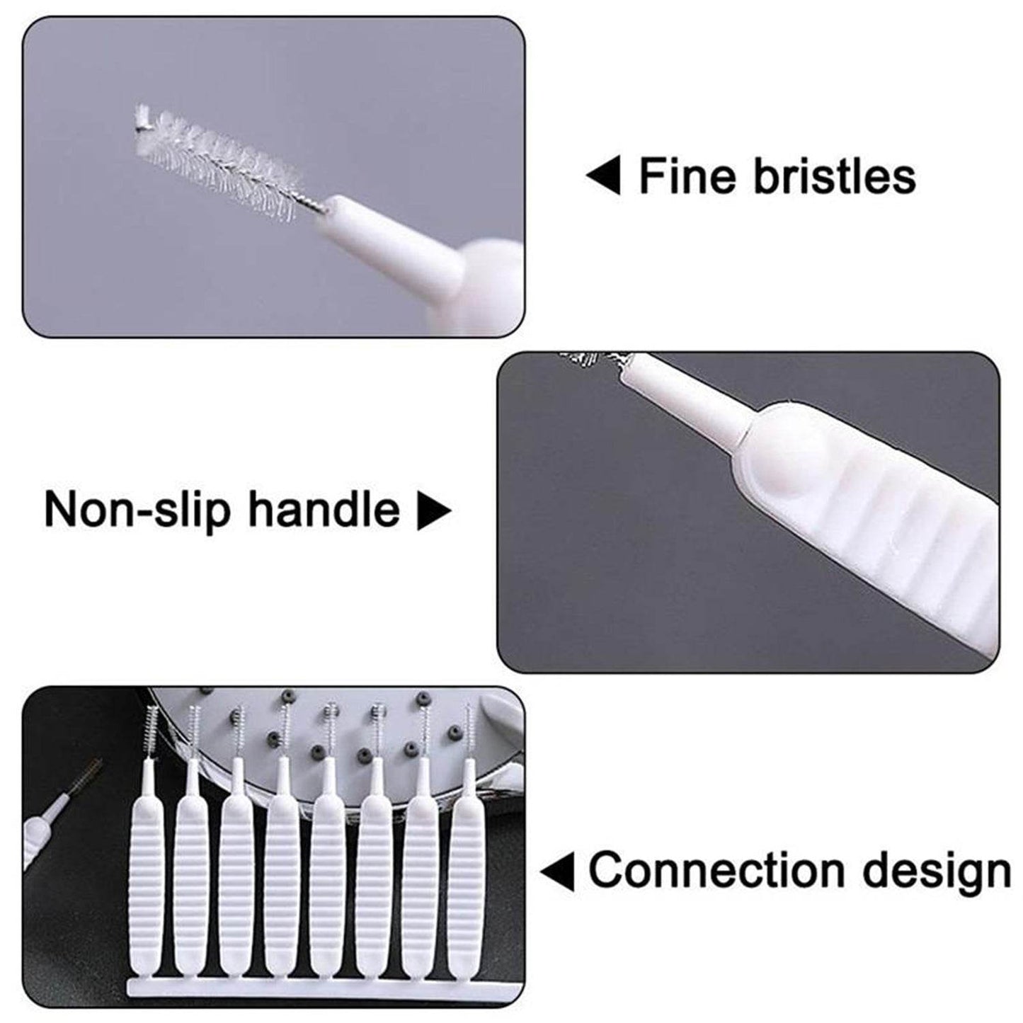 10pcs Shower Nozzle Cleaning Brush, Reusable Multifunctional Shower Head Anti - Clogging Small Brush - infinityexculsivestore.com