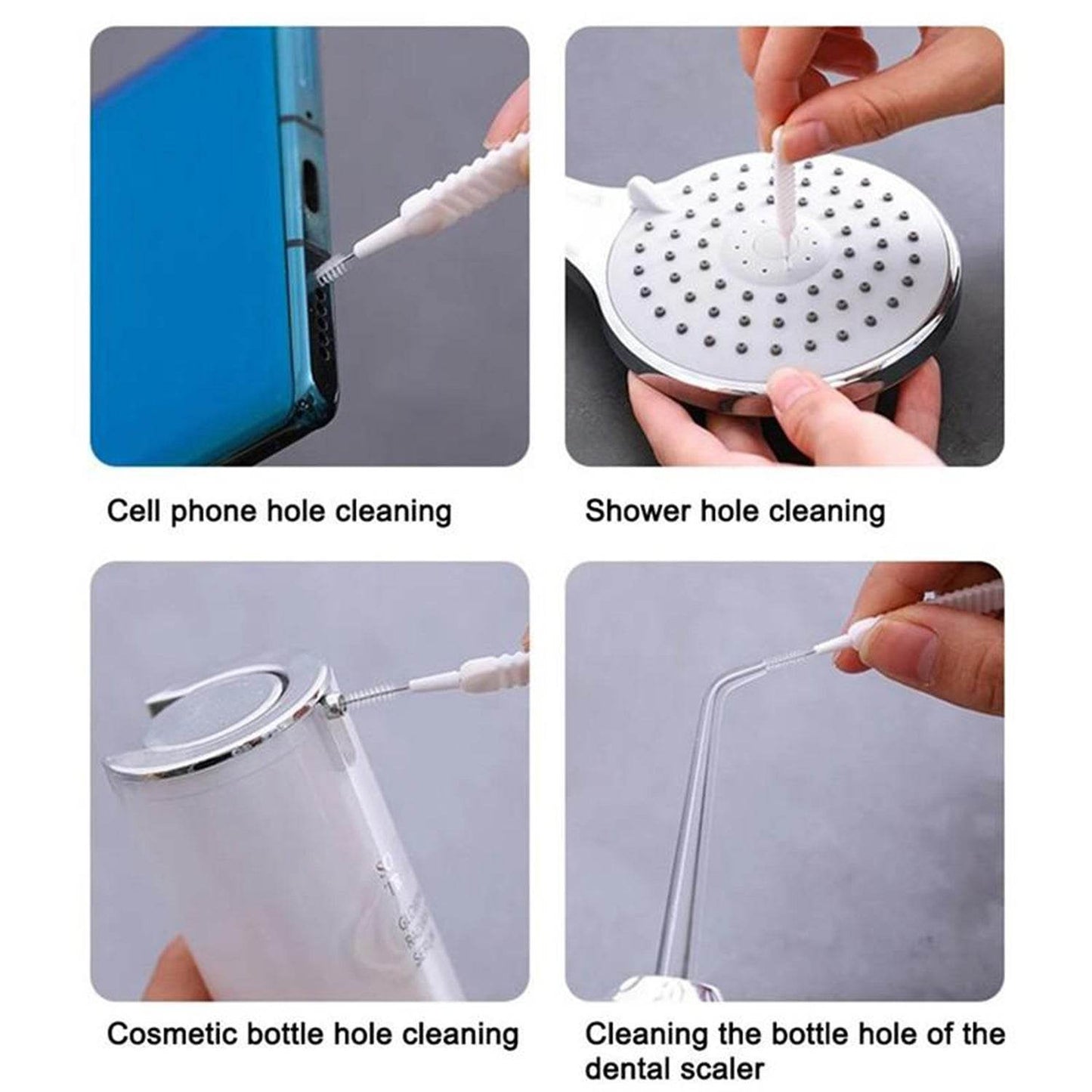 10pcs Shower Nozzle Cleaning Brush, Reusable Multifunctional Shower Head Anti - Clogging Small Brush - infinityexculsivestore.com
