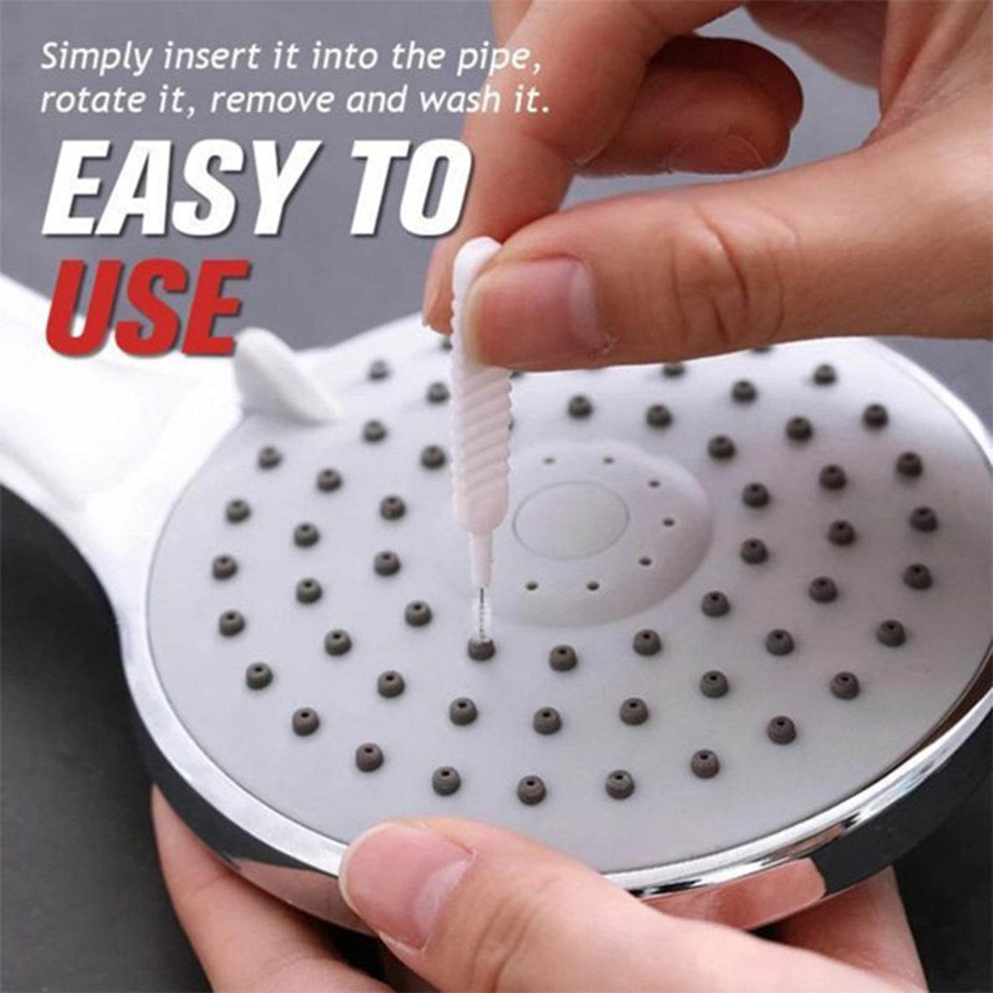 10pcs Shower Nozzle Cleaning Brush, Reusable Multifunctional Shower Head Anti - Clogging Small Brush - infinityexculsivestore.com
