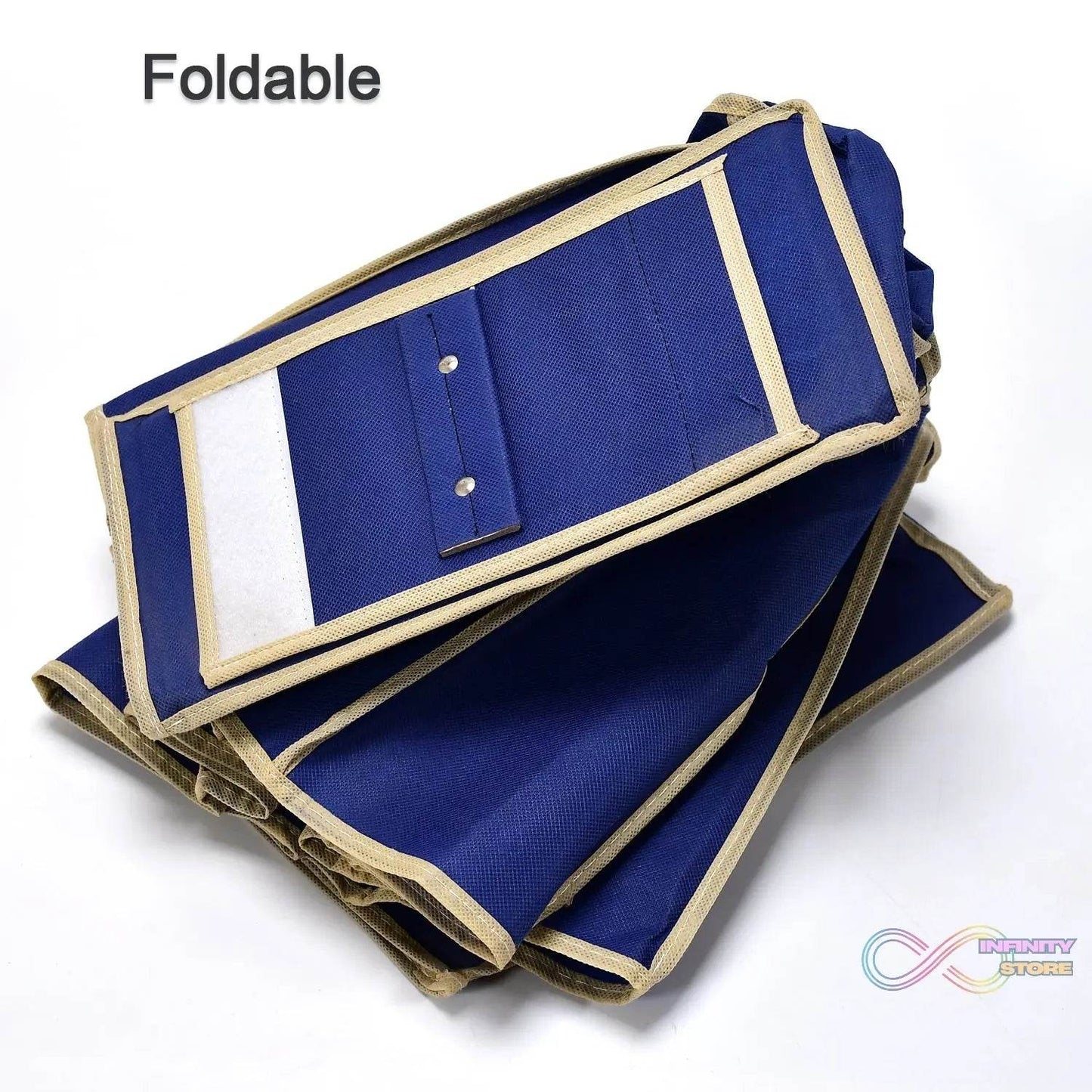 10tier Multipurpose Storage Rack, Foldable, Collapsible Fabric Wardrobe Organiser for Clothes - infinityexculsivestore.com