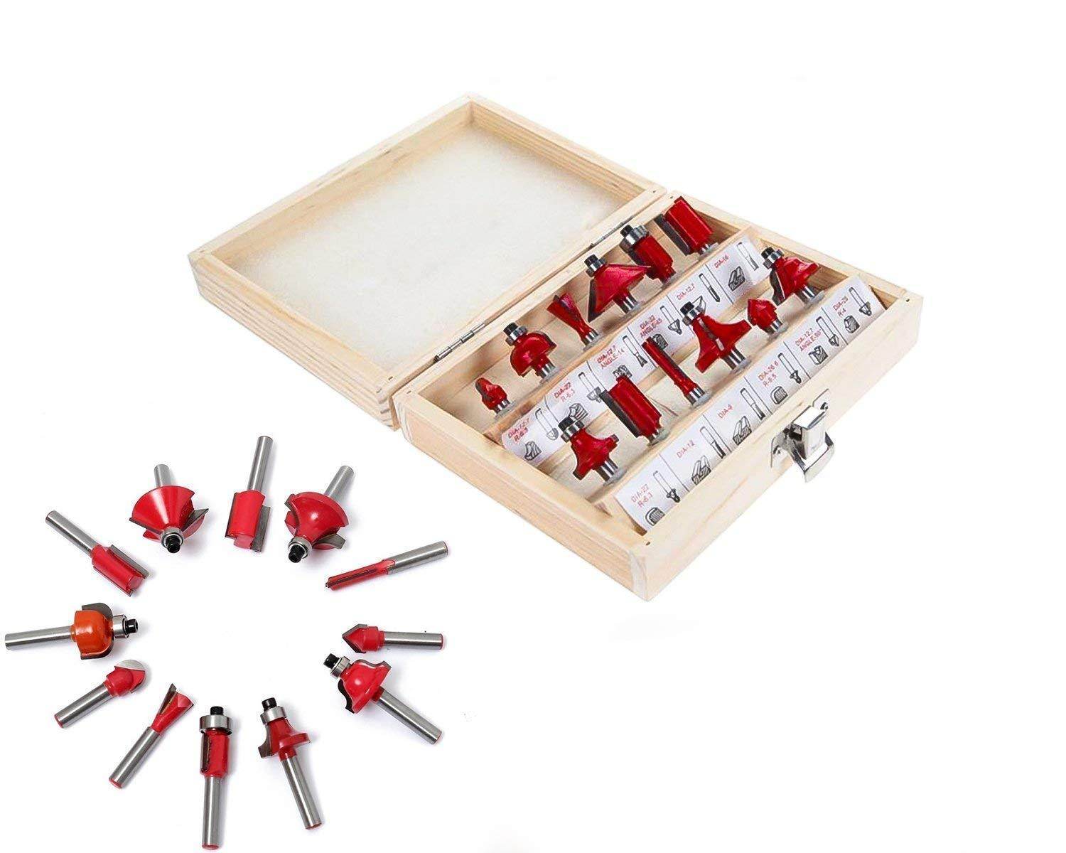 12 / 15pcs Milling Cutter Router Bit Set - infinityexculsivestore.com