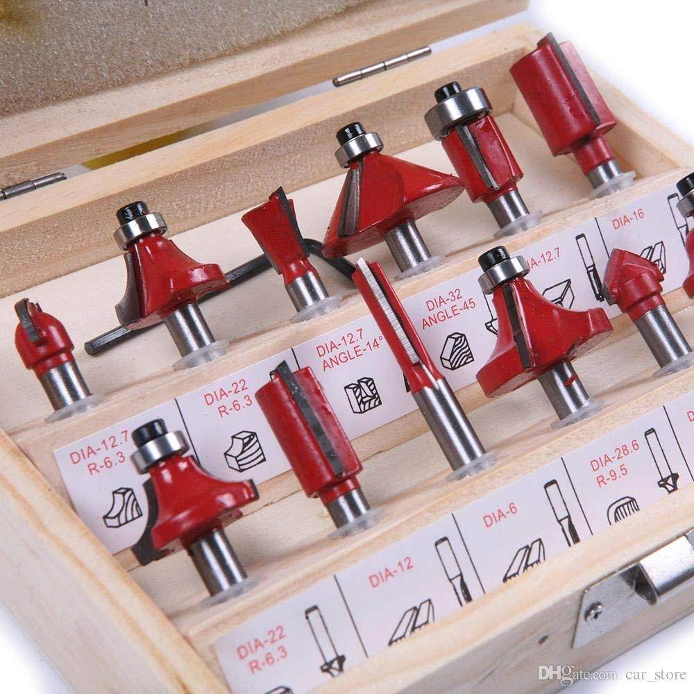 12 / 15pcs Milling Cutter Router Bit Set - infinityexculsivestore.com