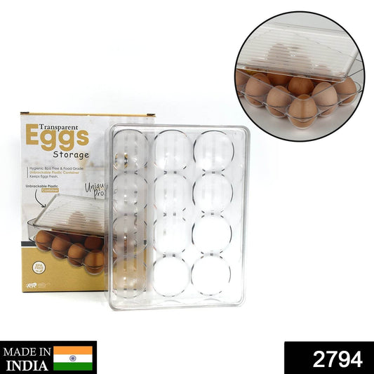 12 Cavity Egg Storage Box For Holding And Placing Eggs Easily And Firmly. - infinityexculsivestore.com