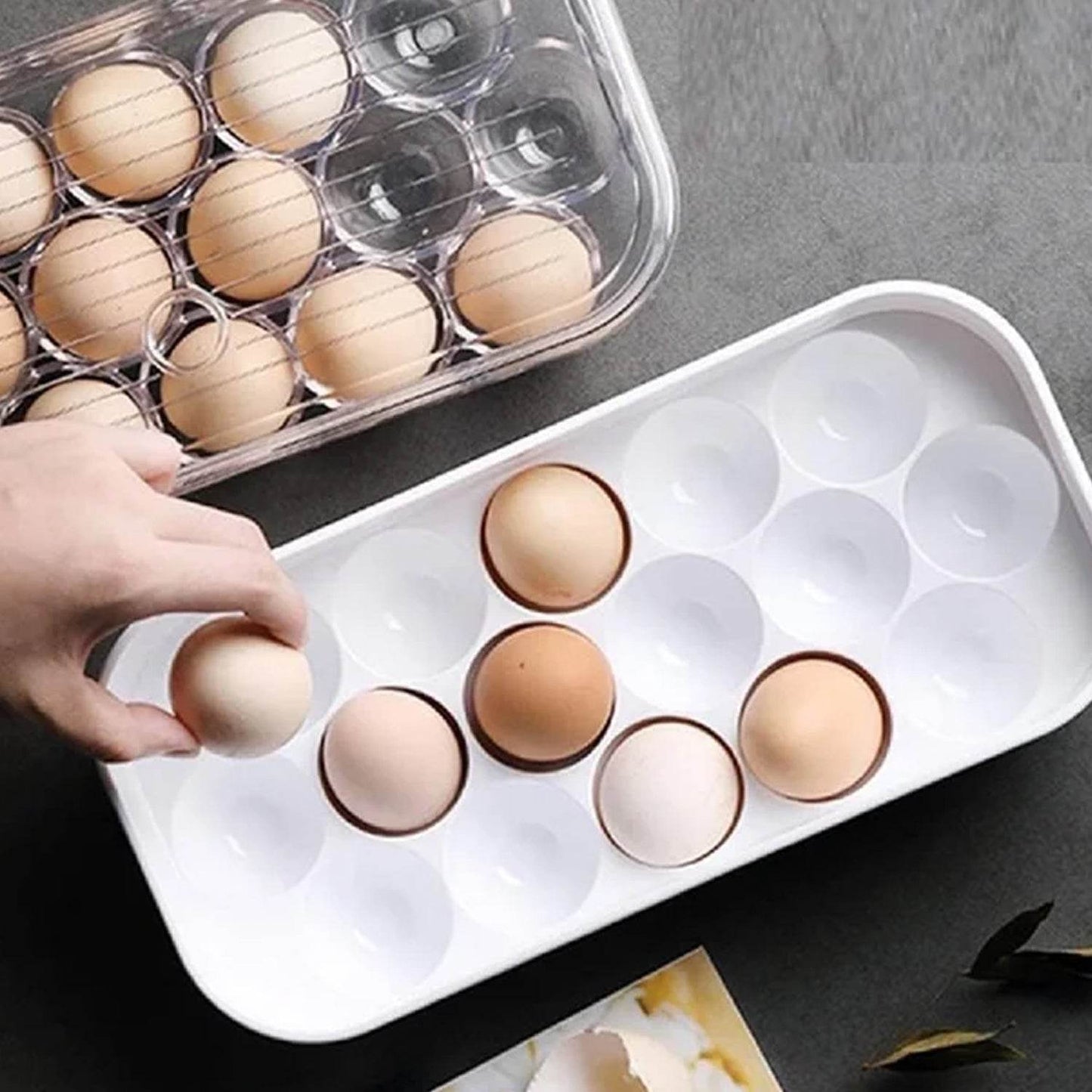 12 Cavity Egg Storage Box For Holding And Placing Eggs Easily And Firmly. - infinityexculsivestore.com