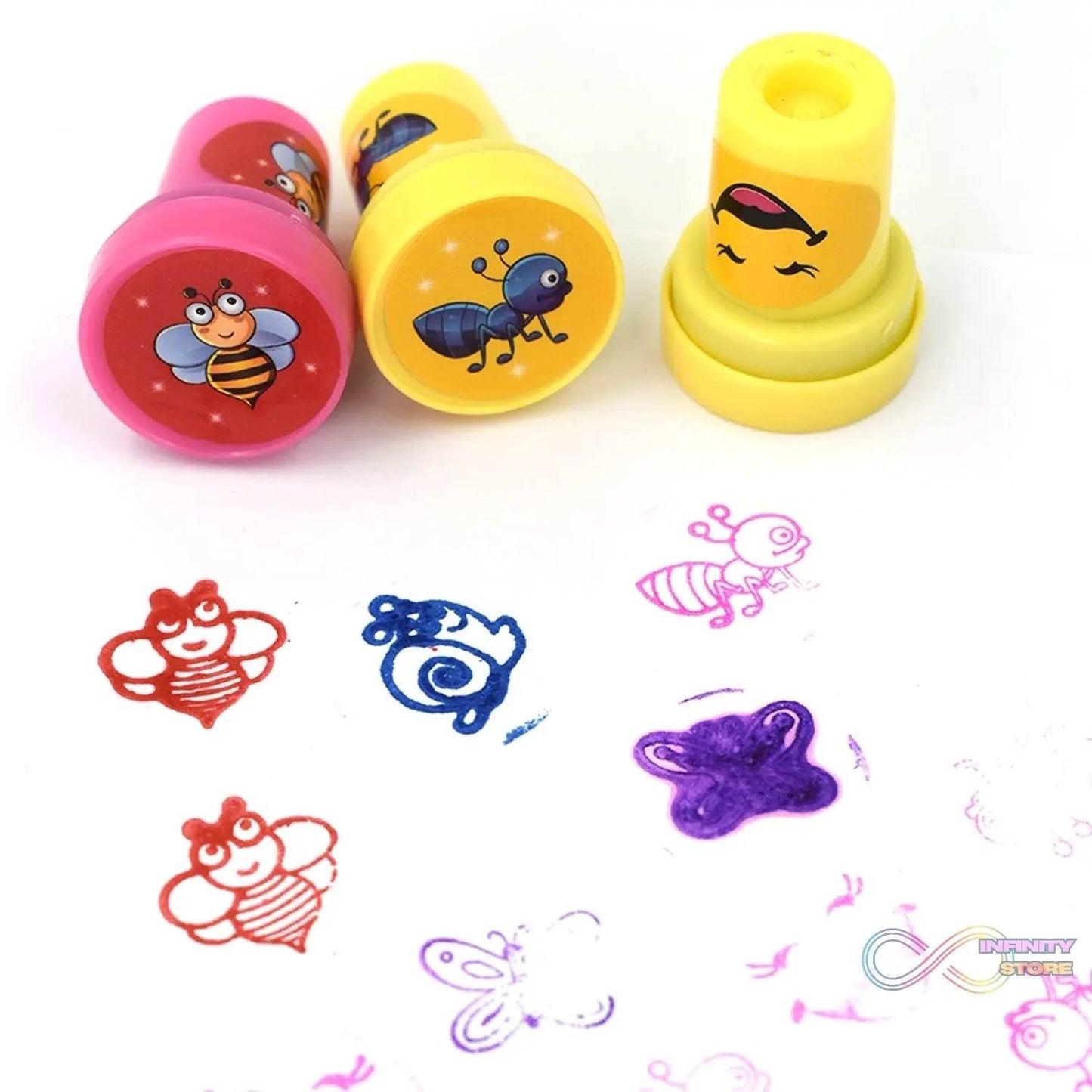 12 Pc Stamp Set used in all types of household places by kids and children’s for playing purposes. - infinityexculsivestore.com