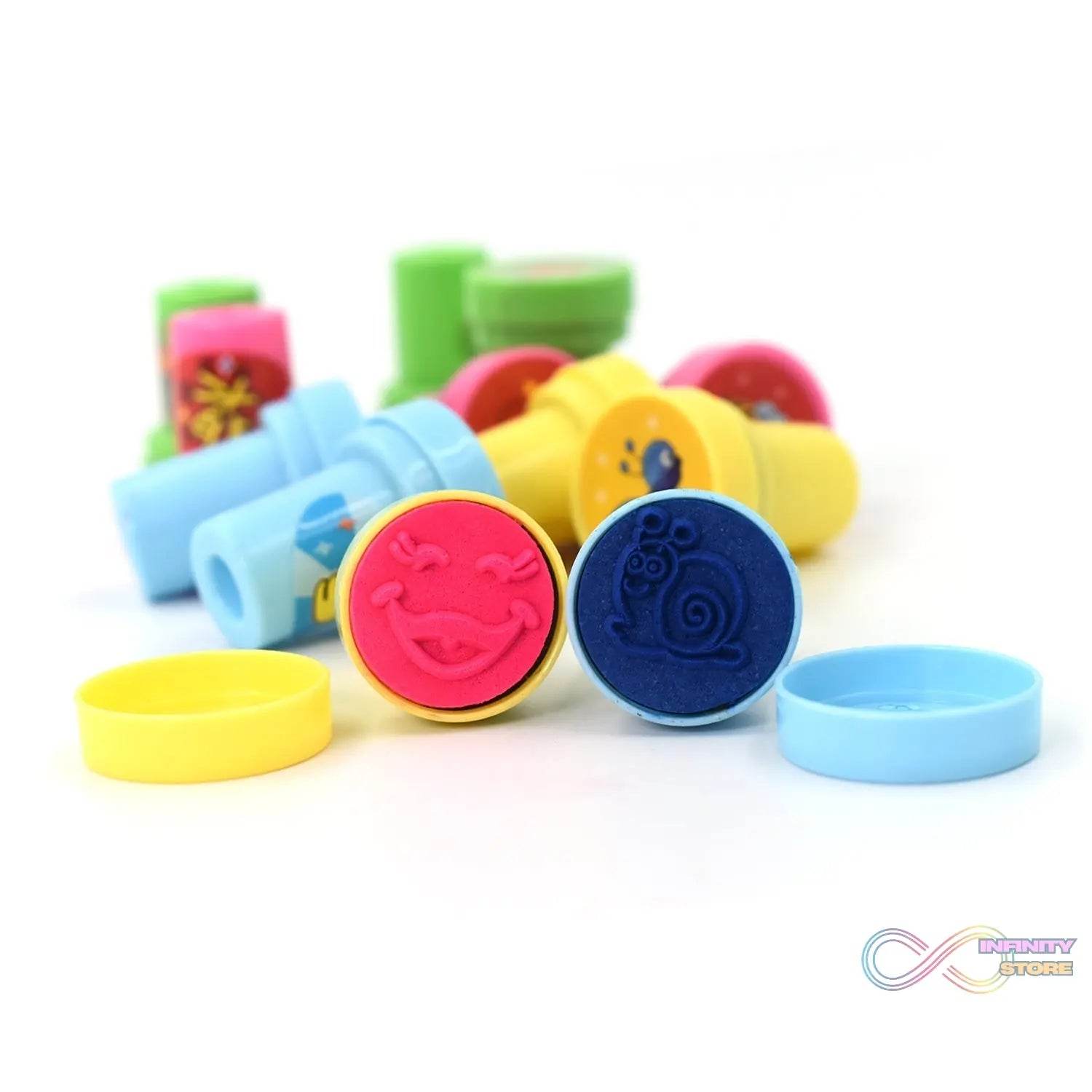 12 Pc Stamp Set used in all types of household places by kids and children’s for playing purposes. - infinityexculsivestore.com