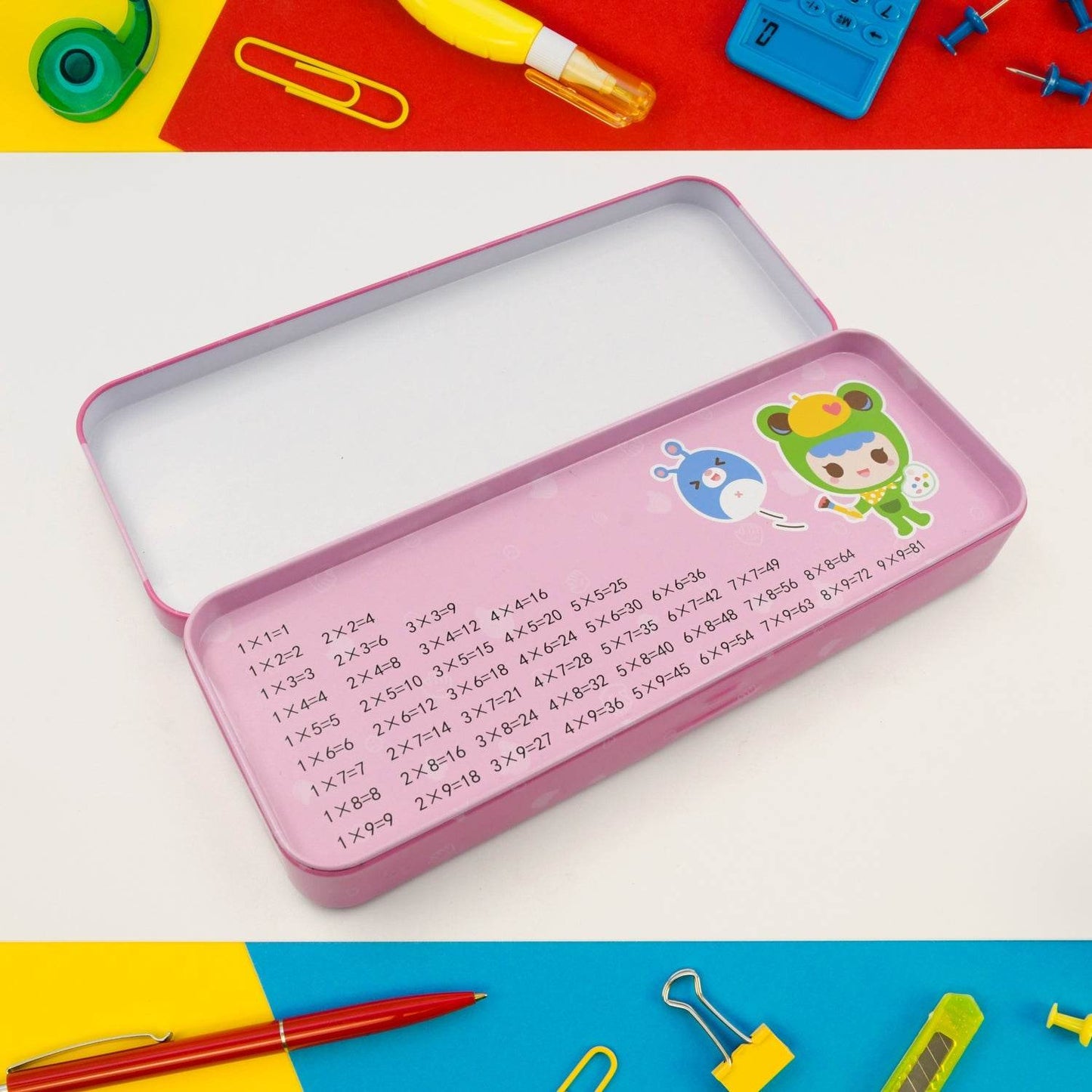 12-Piece Stationery Set: Pencil Box, Pencils, Erasers & More - infinityexculsivestore.com
