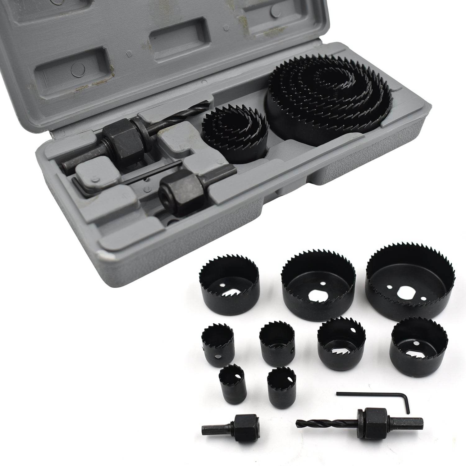 12 pcs 19-64mm Hole Saw Kit - infinityexculsivestore.com