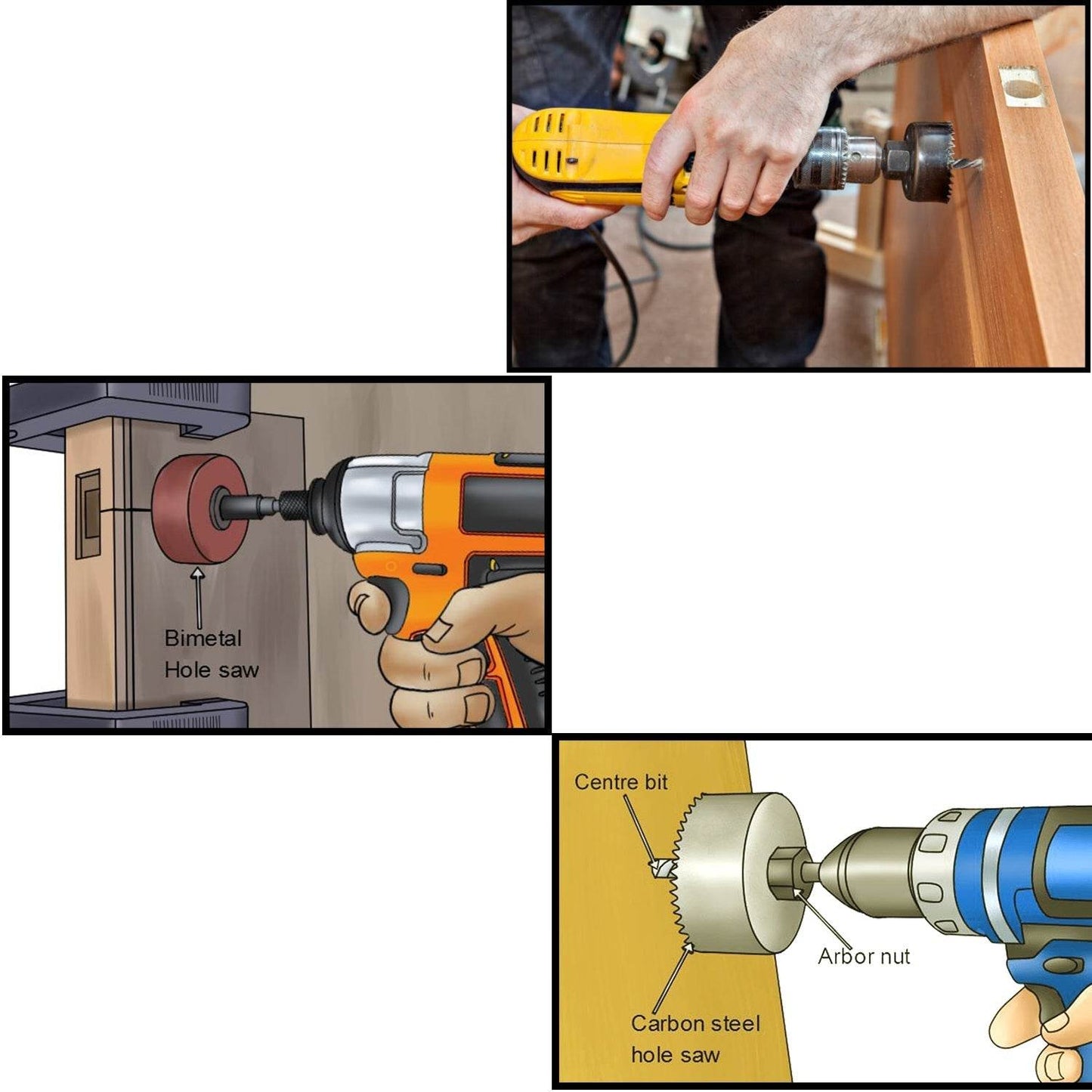 12 pcs 19-64mm Hole Saw Kit - infinityexculsivestore.com
