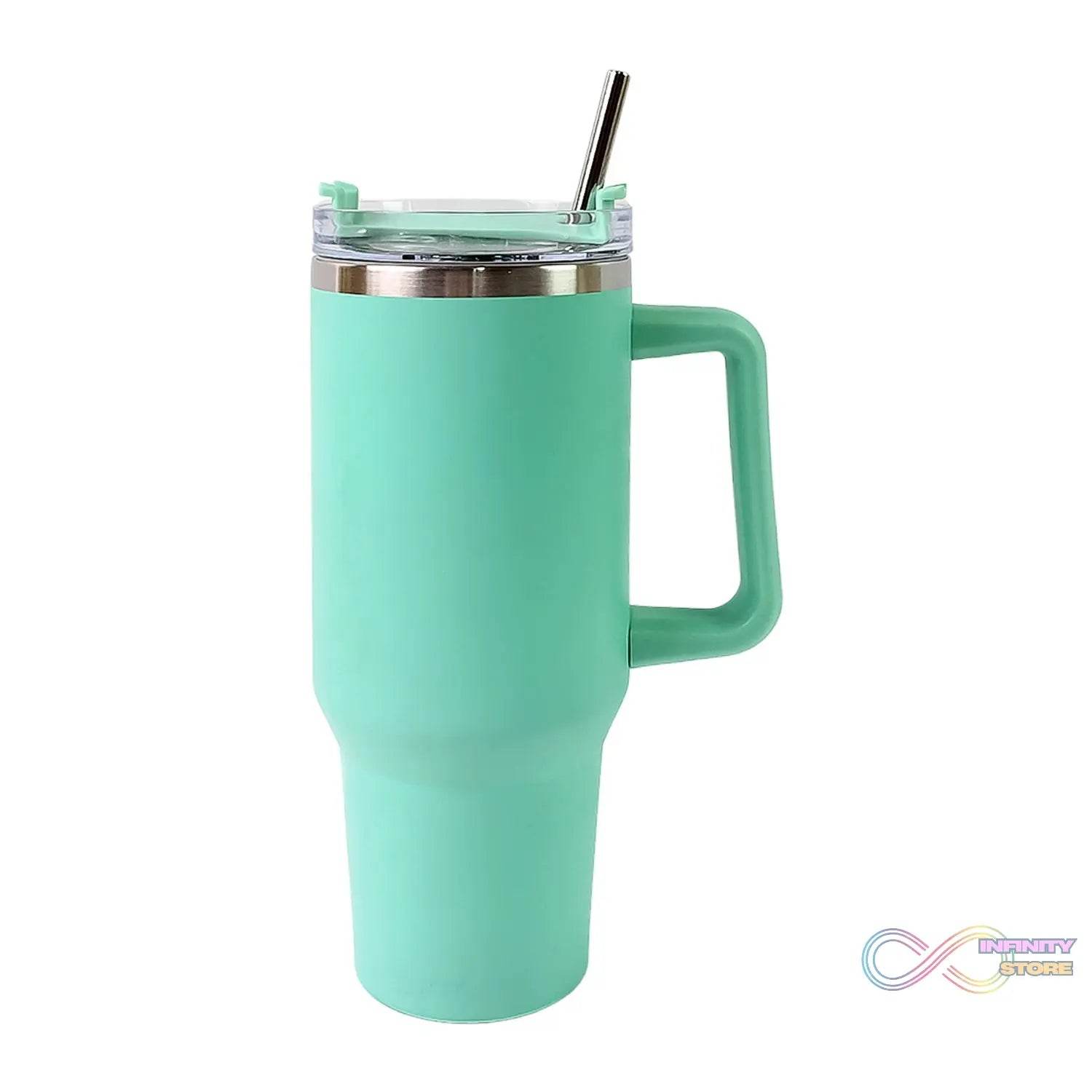 1200 ML Insulated Tumbler with Lid and Straw, Thermal Cope Beer Quencher (1200ml / 1 Pc / Mix Color) - infinityexculsivestore.com