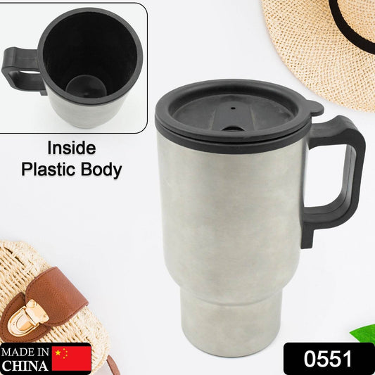 12V Car Charging Electric Kettle Mug (Silver) - infinityexculsivestore.com