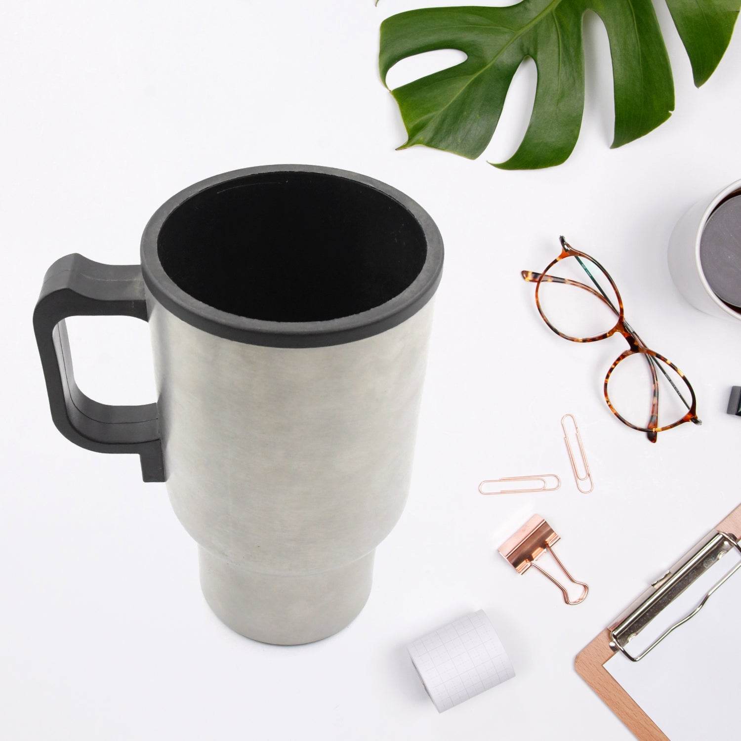 12V Car Charging Electric Kettle Mug (Silver) - infinityexculsivestore.com