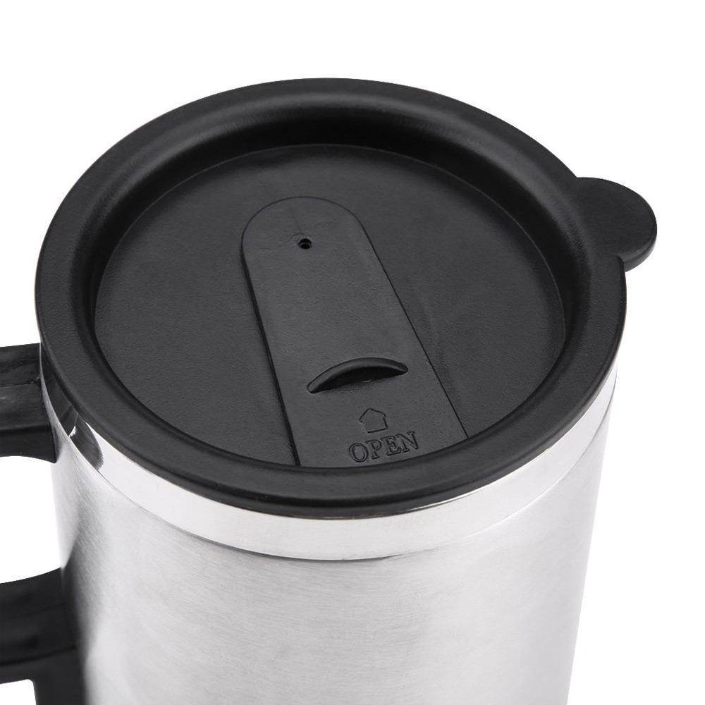 12V Car Charging Electric Kettle Mug (Silver) - infinityexculsivestore.com