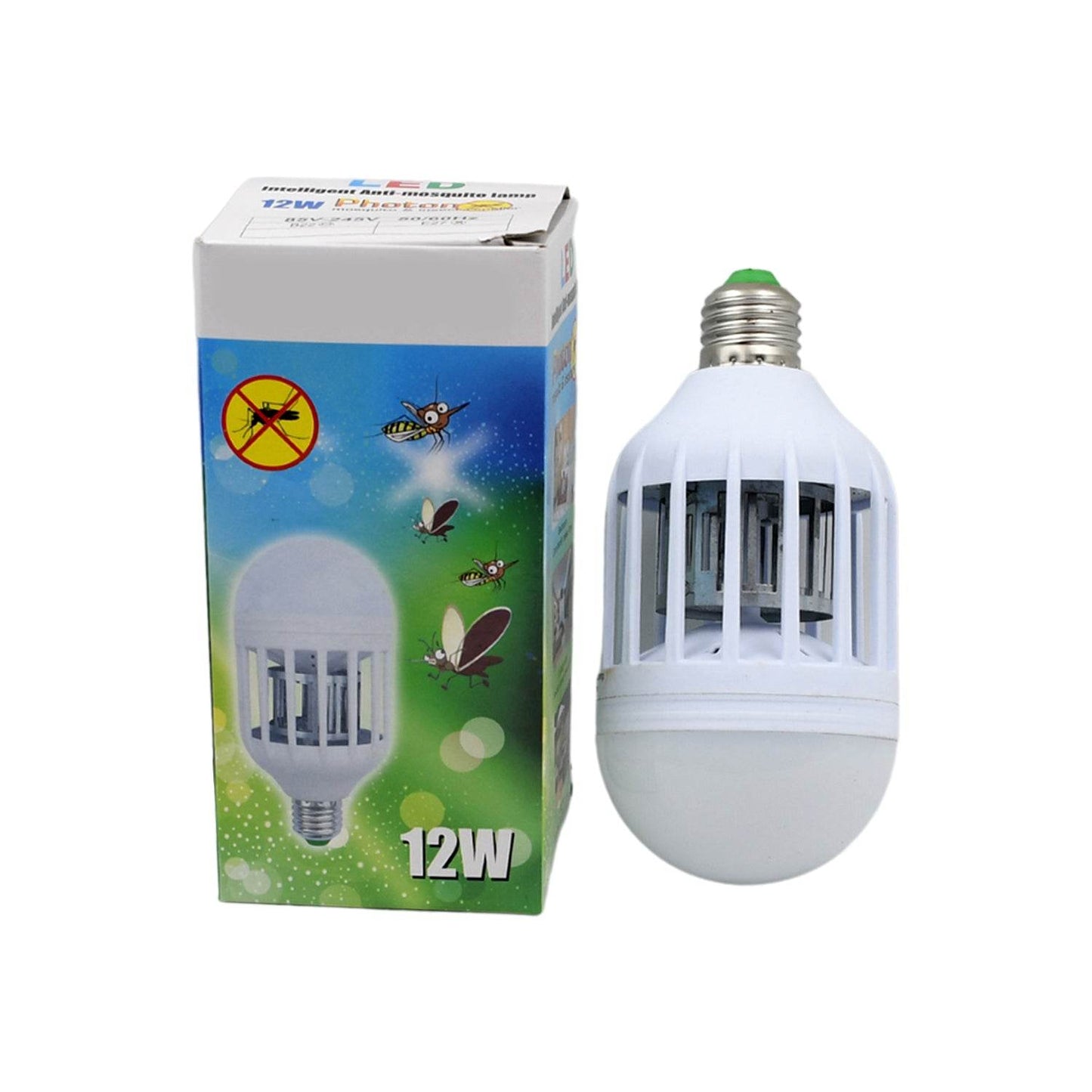 12W Mosquito Killer Lamp E27 Summer Moths Flying Insects Led Zapper Mosquito Killer Lamp Light Bulb Household - infinityexculsivestore.com