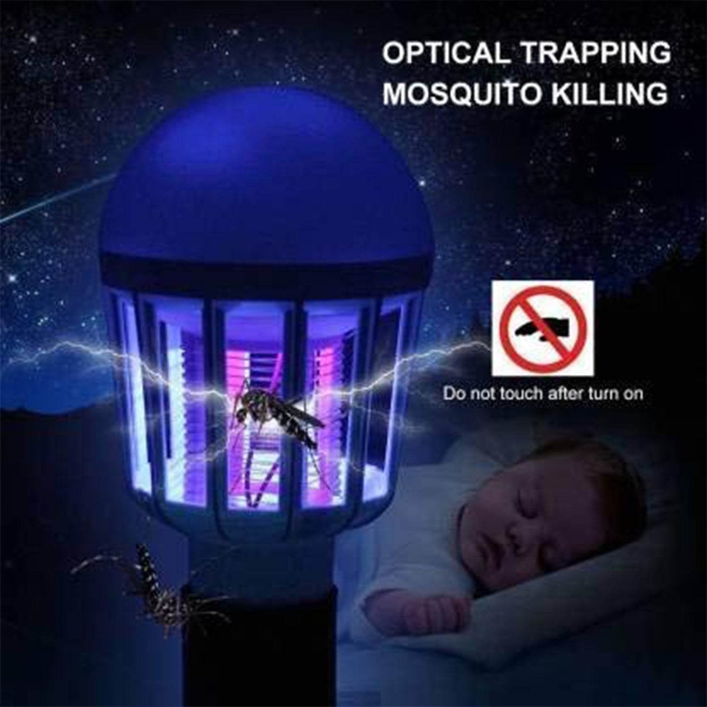 12W Mosquito Killer Lamp E27 Summer Moths Flying Insects Led Zapper Mosquito Killer Lamp Light Bulb Household - infinityexculsivestore.com