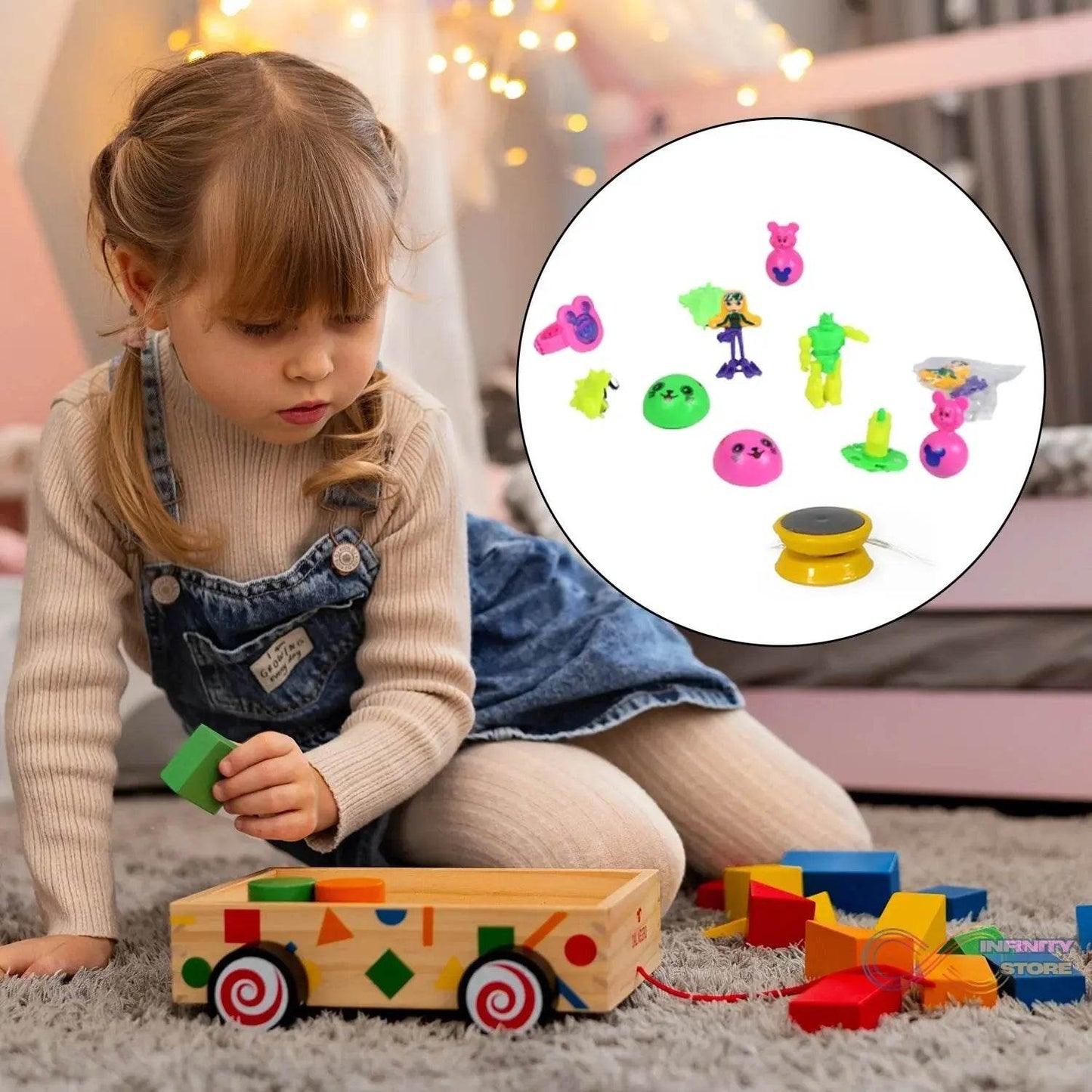 12pc Mix All New Toy And Plastic Pouch Mix All Types Playing Toy For Kids - infinityexculsivestore.com