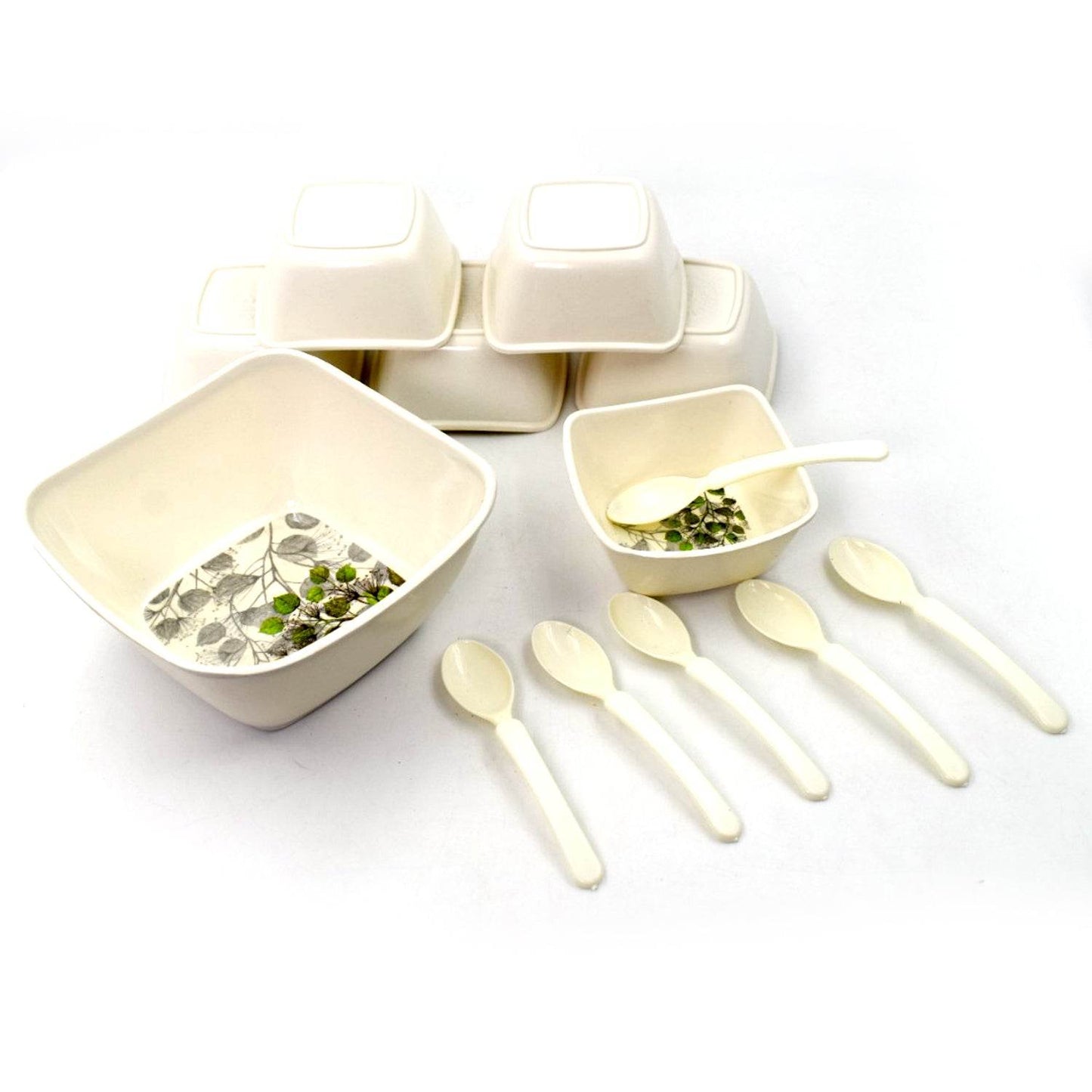 13 Pc Pudding Set used as a cutlery set for serving food purposes and sweet dishes and all in all kinds of household and official places etc. - infinityexculsivestore.com