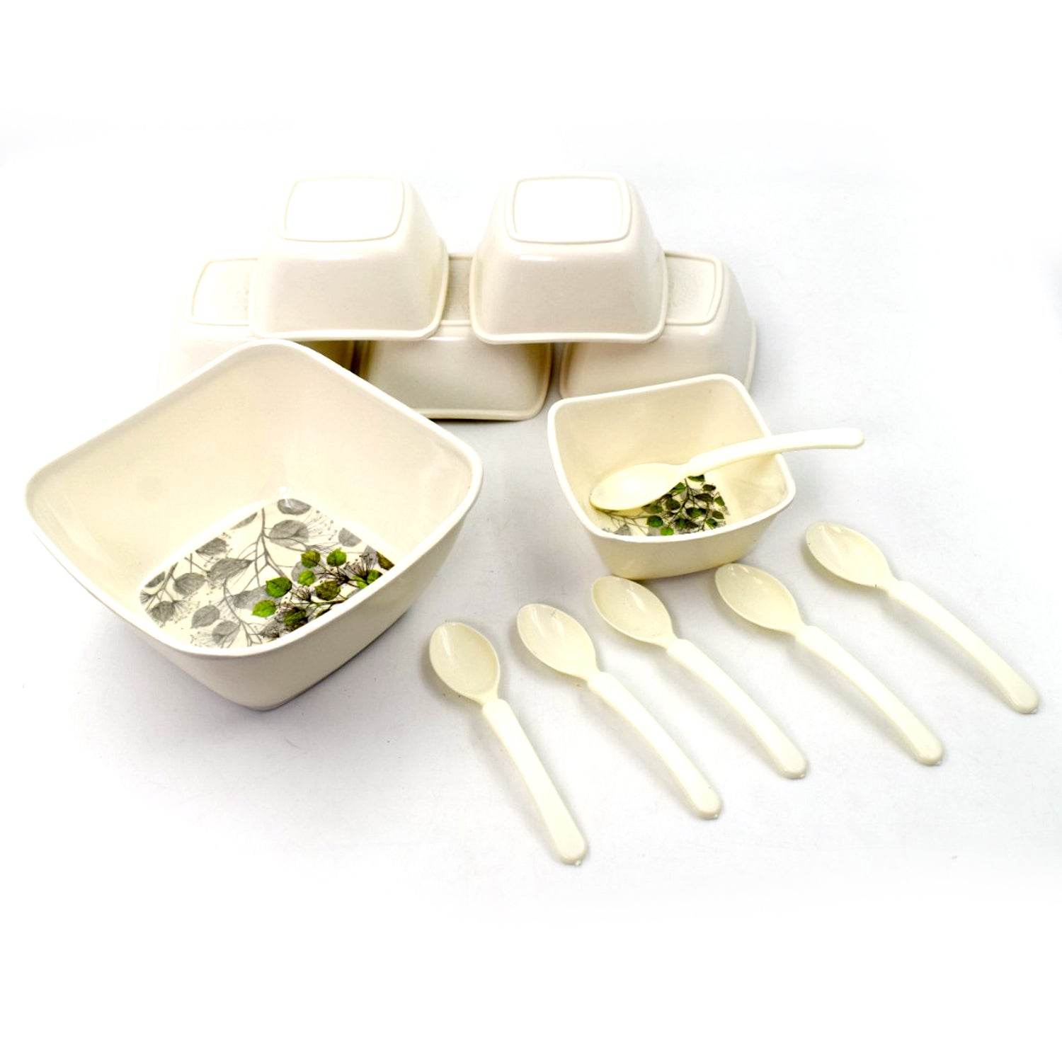 13 Pc Pudding Set used as a cutlery set for serving food purposes and sweet dishes and all in all kinds of household and official places etc. - infinityexculsivestore.com