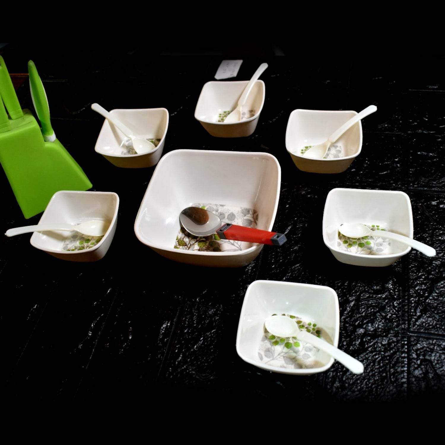 13 Pc Pudding Set used as a cutlery set for serving food purposes and sweet dishes and all in all kinds of household and official places etc. - infinityexculsivestore.com