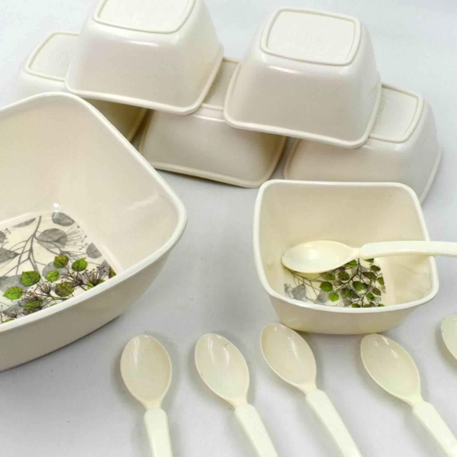 13 Pc Pudding Set used as a cutlery set for serving food purposes and sweet dishes and all in all kinds of household and official places etc. - infinityexculsivestore.com