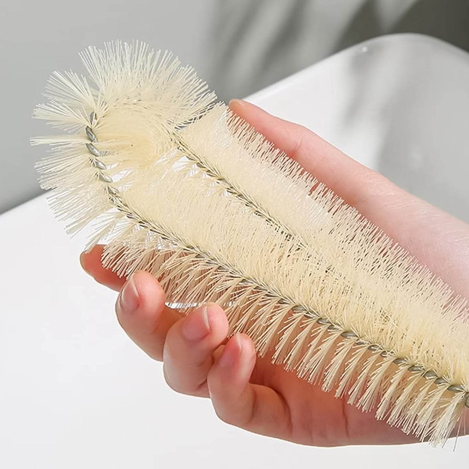 13 inch Bottle Brush, Bristle Brush with  Wood Handle, Washing Brush with Wooden Handle, Kitchen Cleaning Tool, Brushes for Dish, Tumbler, Teapot, Cup, Pan - infinityexculsivestore.com
