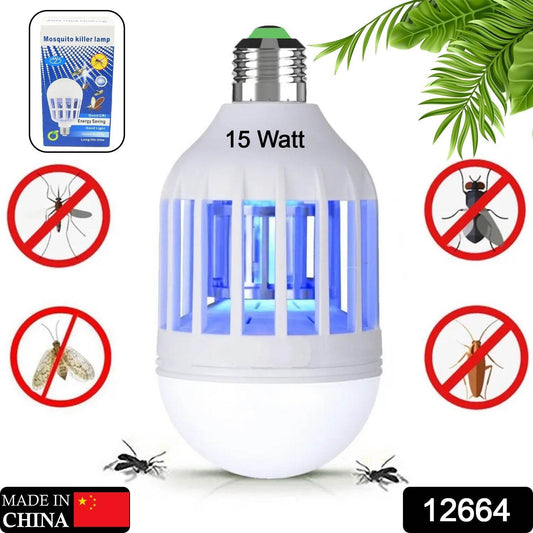 15W Mosquito Killer Lamp E27 Summer Moths Flying Insects Led Zapper Mosquito Killer Lamp Light Bulb Household - infinityexculsivestore.com
