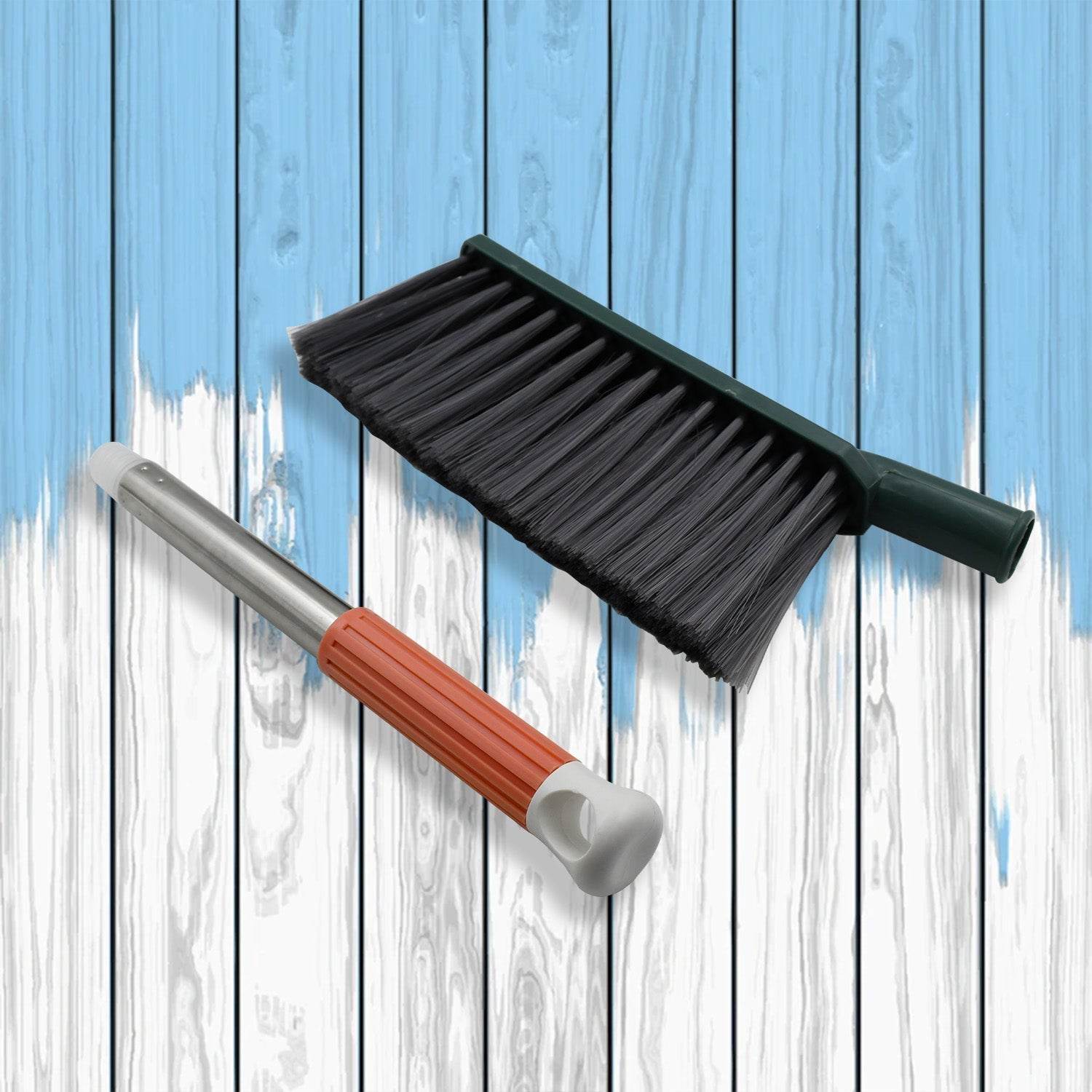 17 inch Stainless Steel Sofa Cleaner Brush, Carpet Cleaning Brushes with Non-Slip Long Handle, Dust Cleaning Brush for Removing Dust from Carpets, Furniture, Car Seats, Sofas - infinityexculsivestore.com
