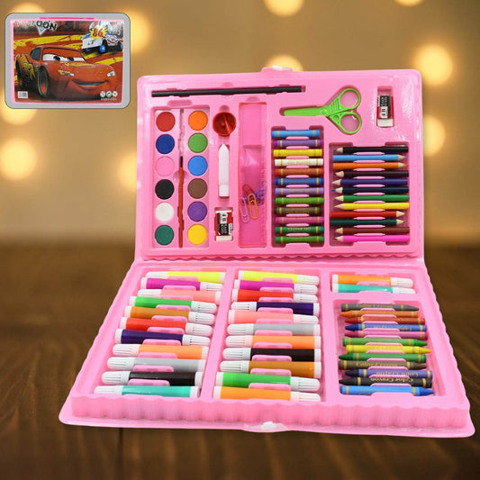 17978Β Art Set Kids Art Supplies Coloring Case Kit Painting & Drawing Sets for Kids Boys Girls Gifts Toys Age 4 & Above - Mix Colors, Kids Colorful Bag (86 Pcs Set) - infinityexculsivestore.com