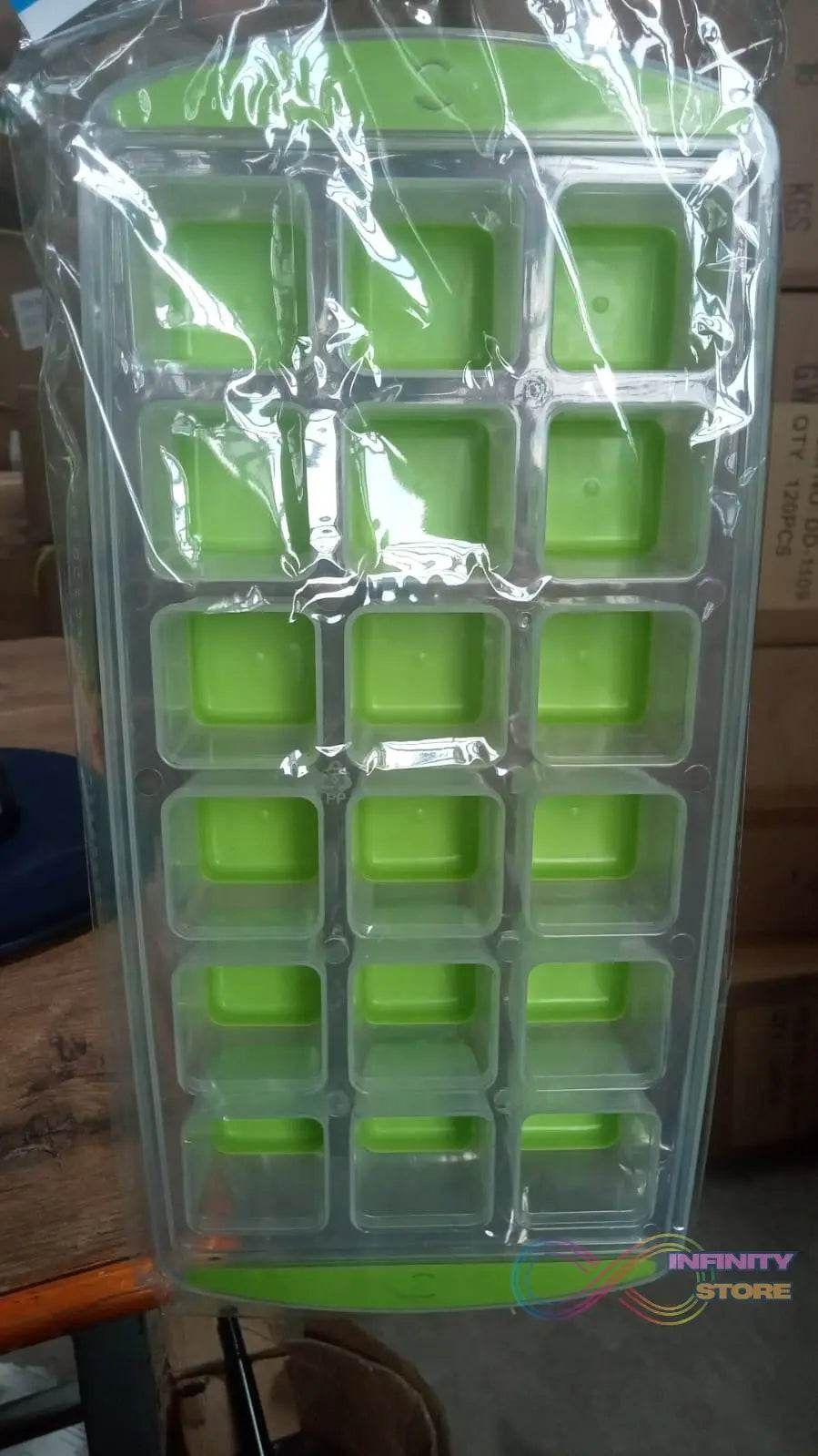 18-Cavity Pop-Up Ice Cube Tray - Flexible Silicone, Easy Release 100% BPA-Free - infinityexculsivestore.com