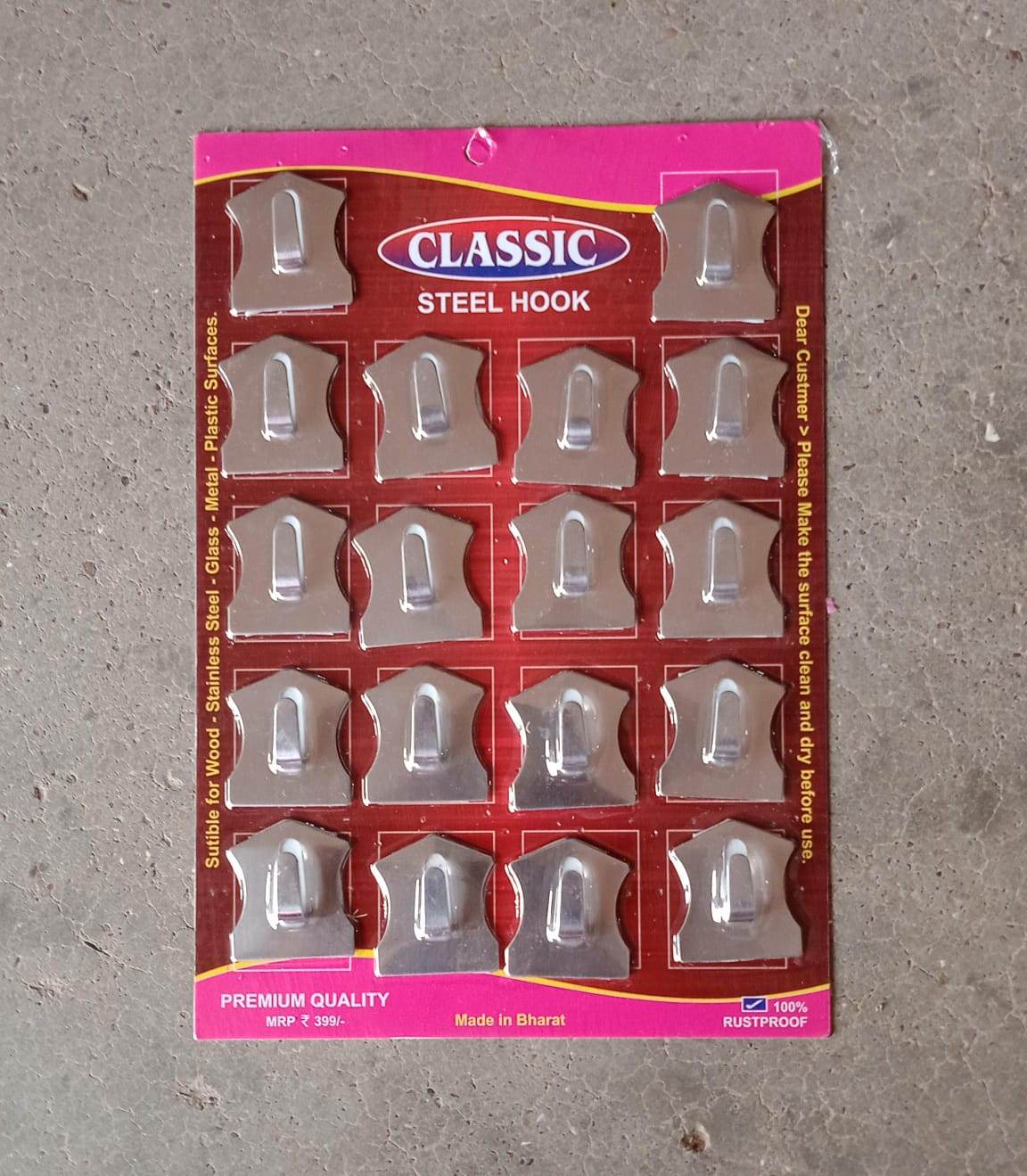 18-Piece Stainless Steel Wall Hooks: Organize Your Home Effortlessly - infinityexculsivestore.com