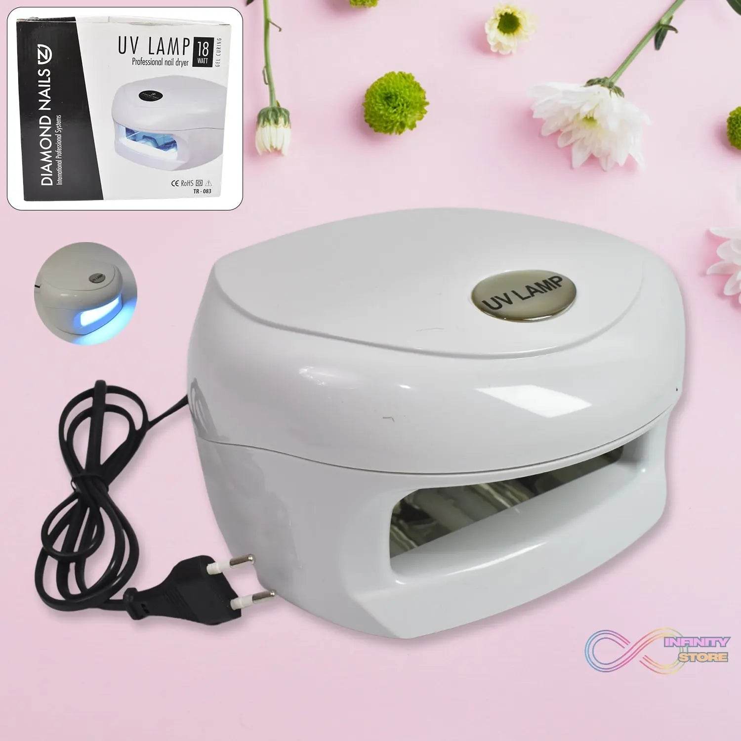 18W LED UV Lamp Nail Dryer Gel Nail Lamp Nail Polish Curing Lamp (1 Pc) - infinityexculsivestore.com