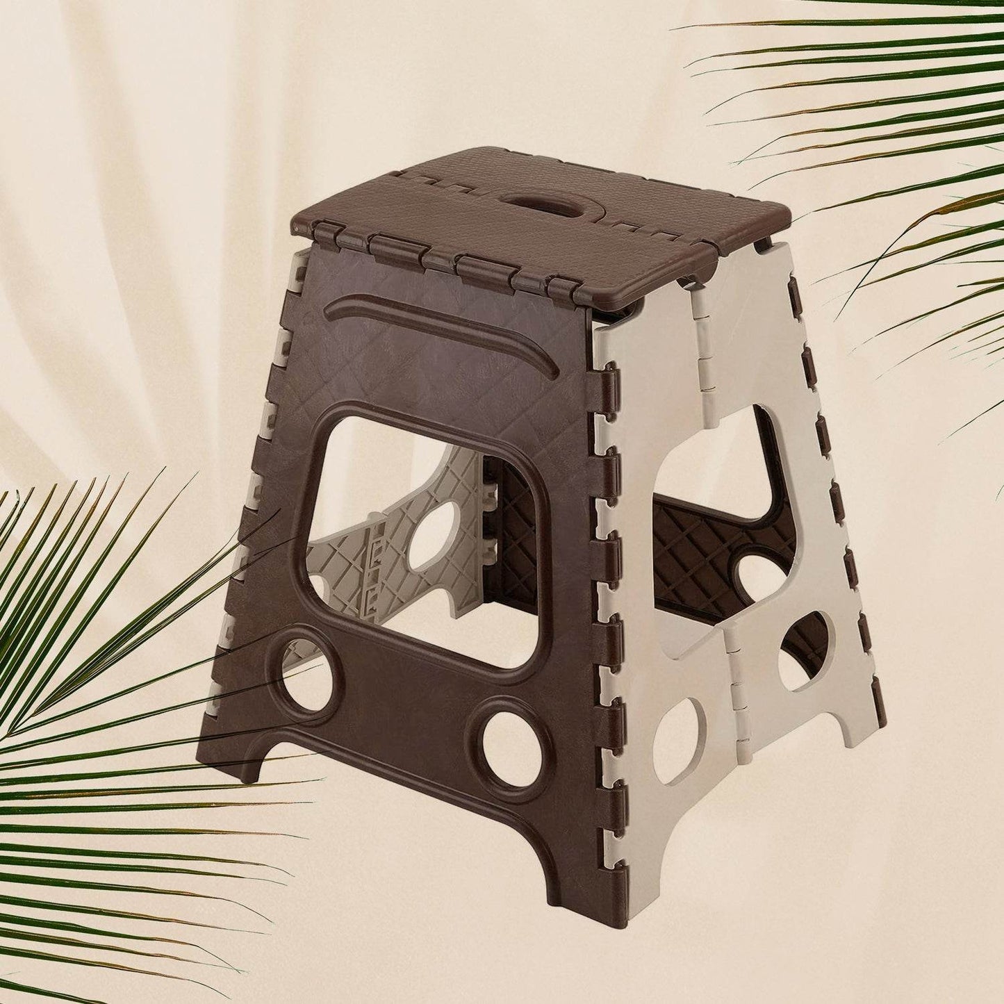 18inch Folding Stool, Non Slip Folding Stool - 18 Inch" Height - Holds Up to 95 Kg - Great for Kitchen, Garden, Bathroom, Bedroom, Adults, Kitchen Stepping (1 Pc 18Inch) - infinityexculsivestore.com