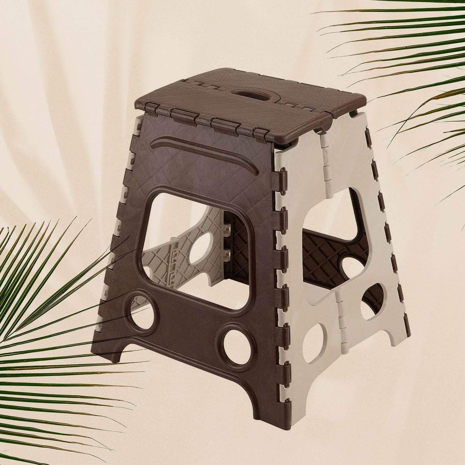 18inch Folding Stool, Non Slip Folding Stool - 18 Inch" Height - Holds Up to 95 Kg - Great for Kitchen, Garden, Bathroom, Bedroom, Adults, Kitchen Stepping (1 Pc 18Inch) - infinityexculsivestore.com